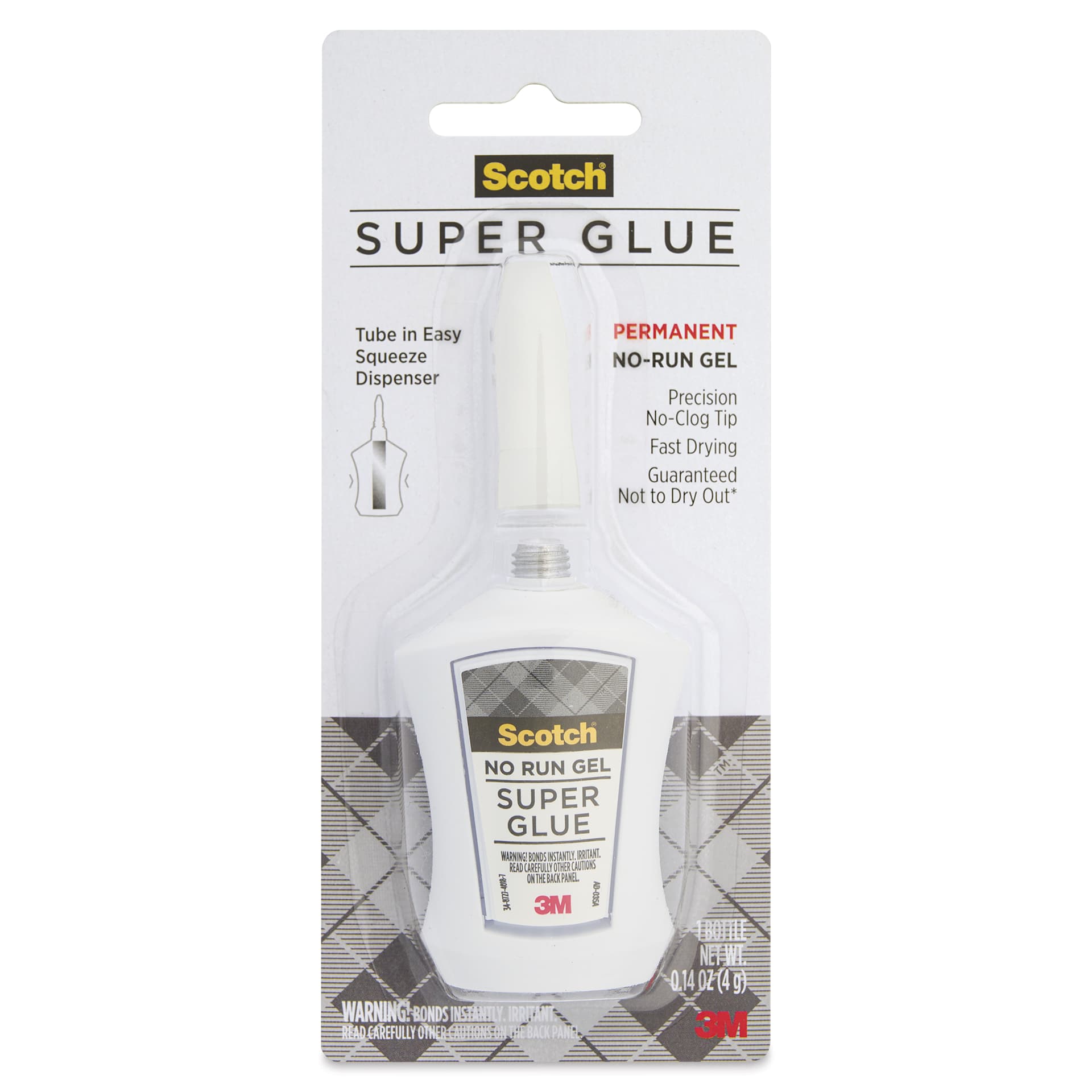 Scotch Super Glue Gel - Precision Tip, 0.14 oz - front of packaging