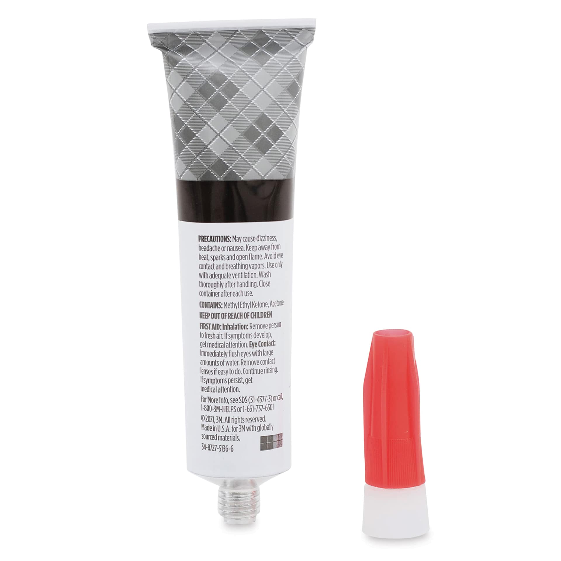 Scotch Ultra Strength Flex Hold Glue - back of tube