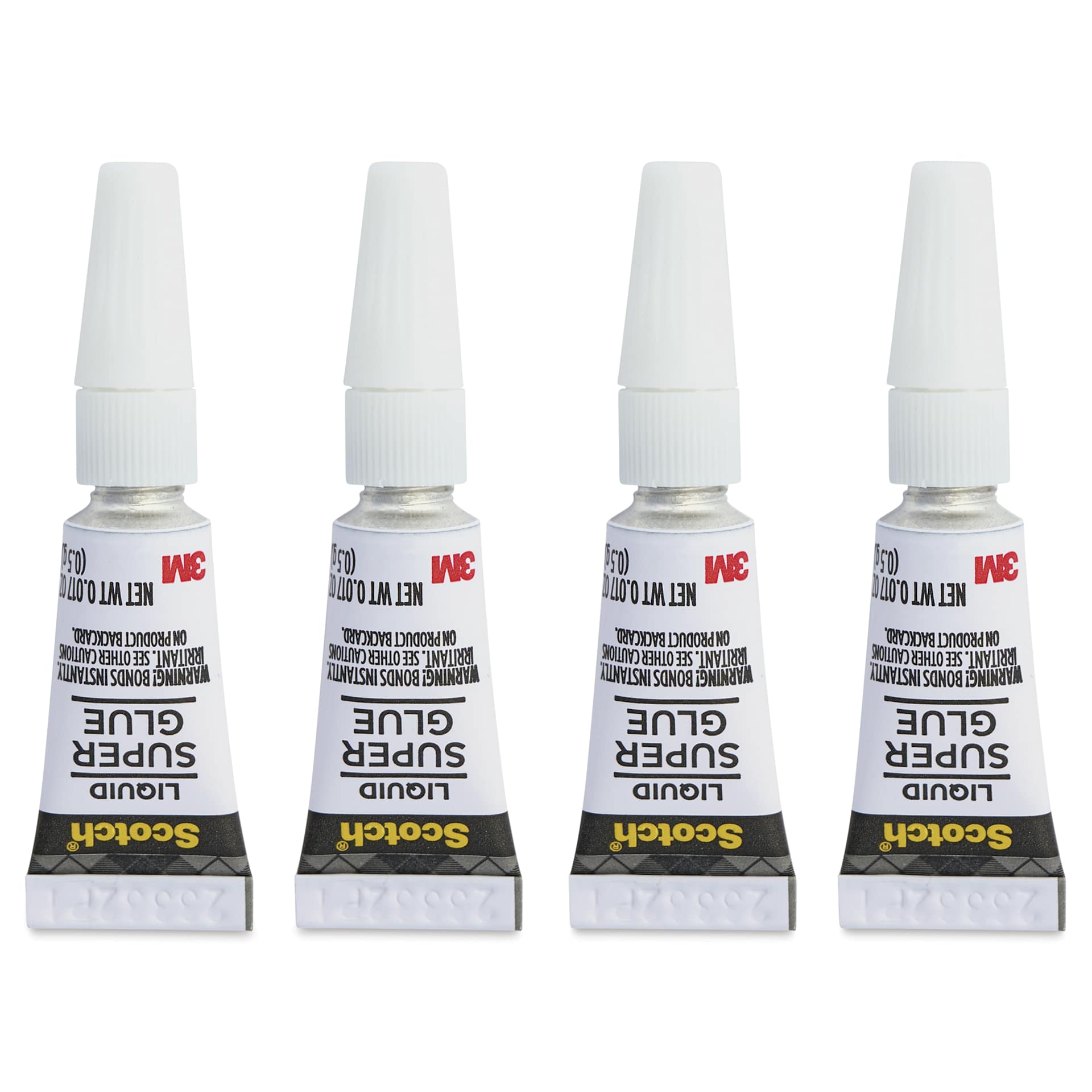 Scotch Super Glue - Single-Use, Pkg of 4, 0.017 oz