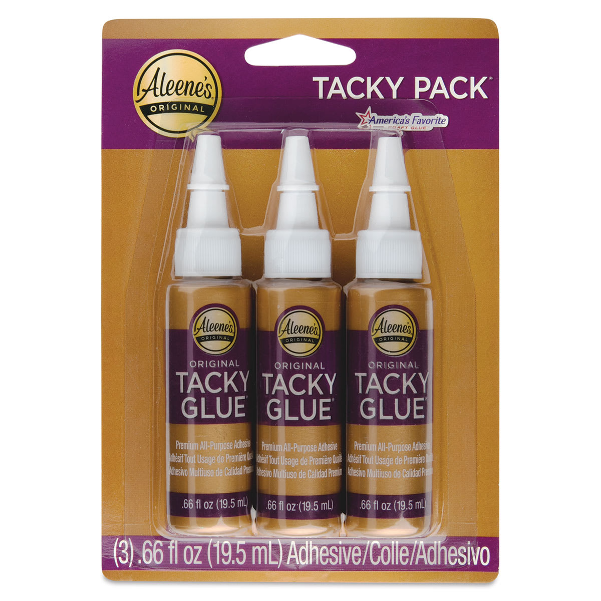Aleene's Original Tacky Glue - Pkg of 3, front of the packaging