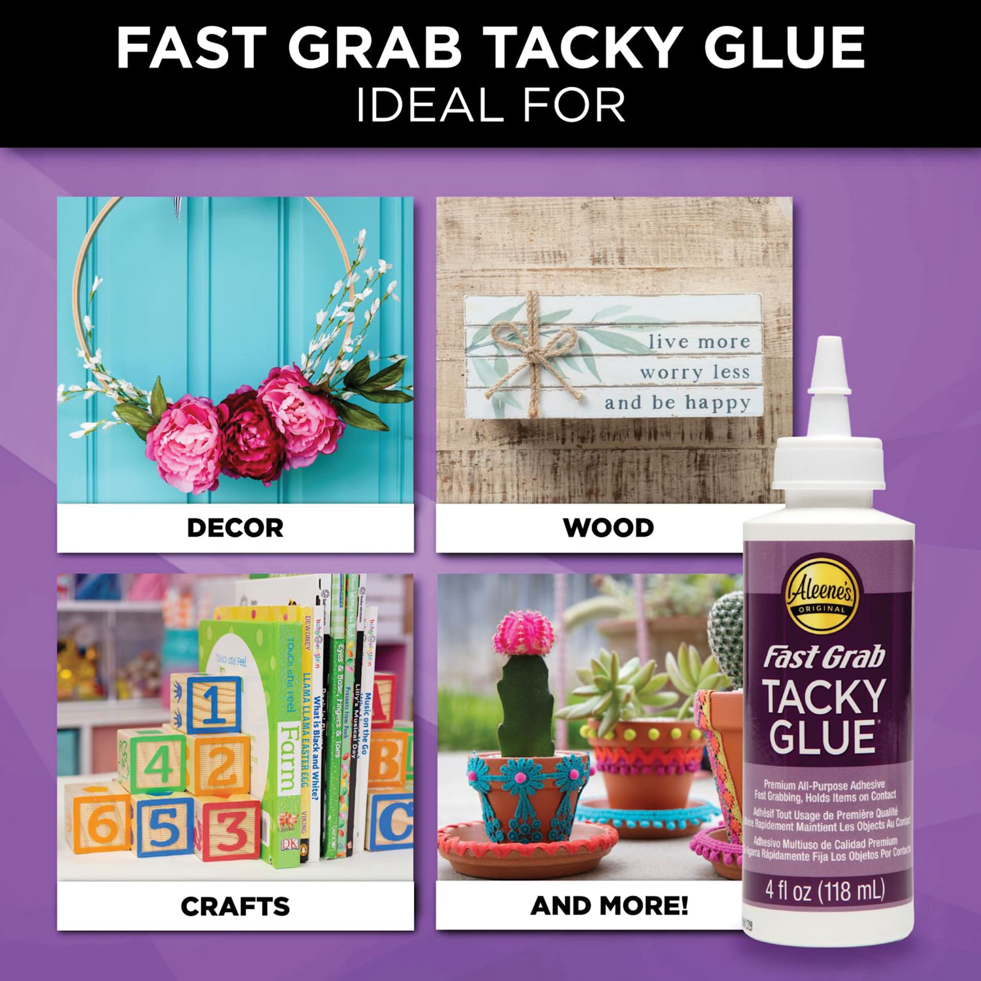 Fast grab tacky glue: decor, wood, crafts, and more!