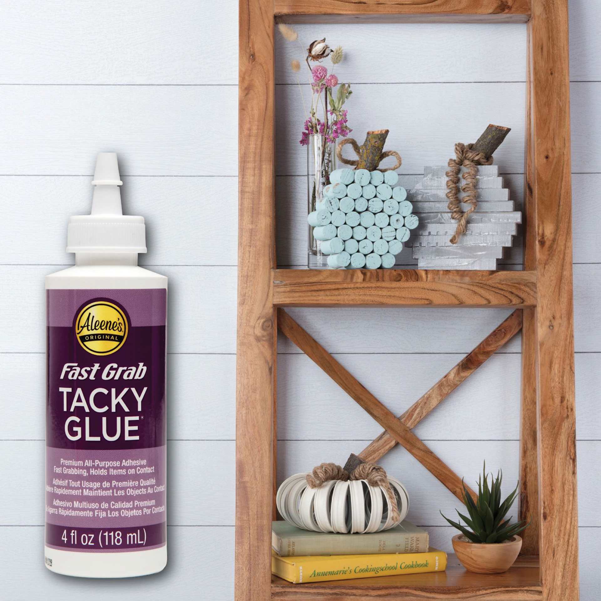 Aleene's Fast Grab Tacky Glue - 4 oz showing completed pumpkin projects
