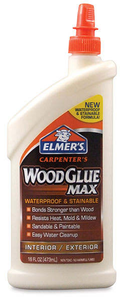 Elmer's Stainable Wood Glue - Front of 16 oz bottle