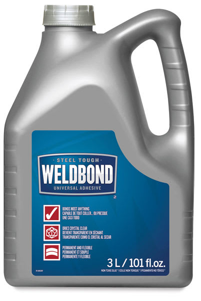 Weldbond Universal Adhesive - Front of 101 oz Jug of Adhesive shown