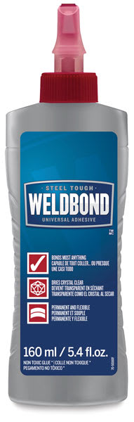 Weldbond Universal Adhesive - Front of 5.4 oz bottle shown