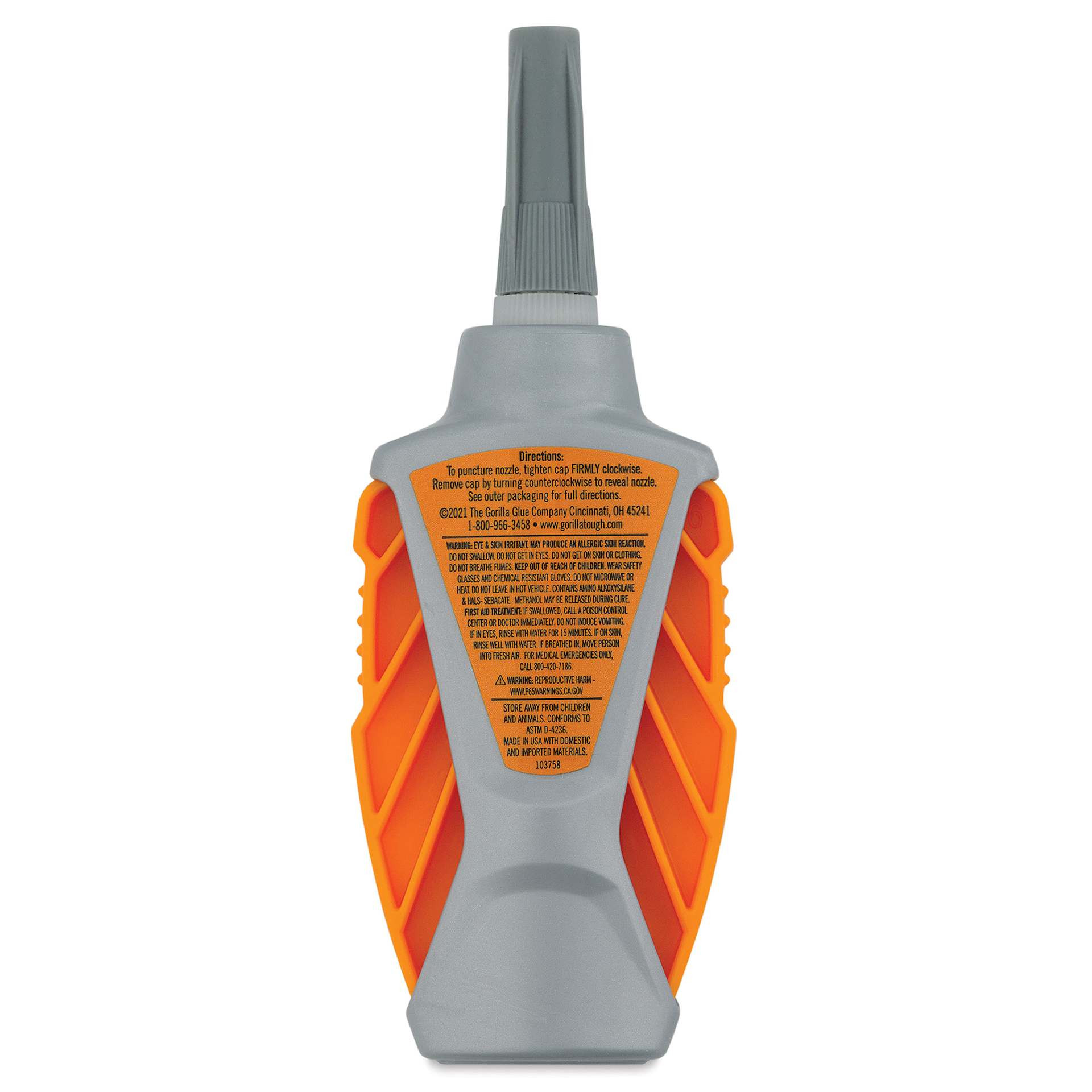 Gorilla Clear Glue - Micro Precise, 0.2 oz (Back)