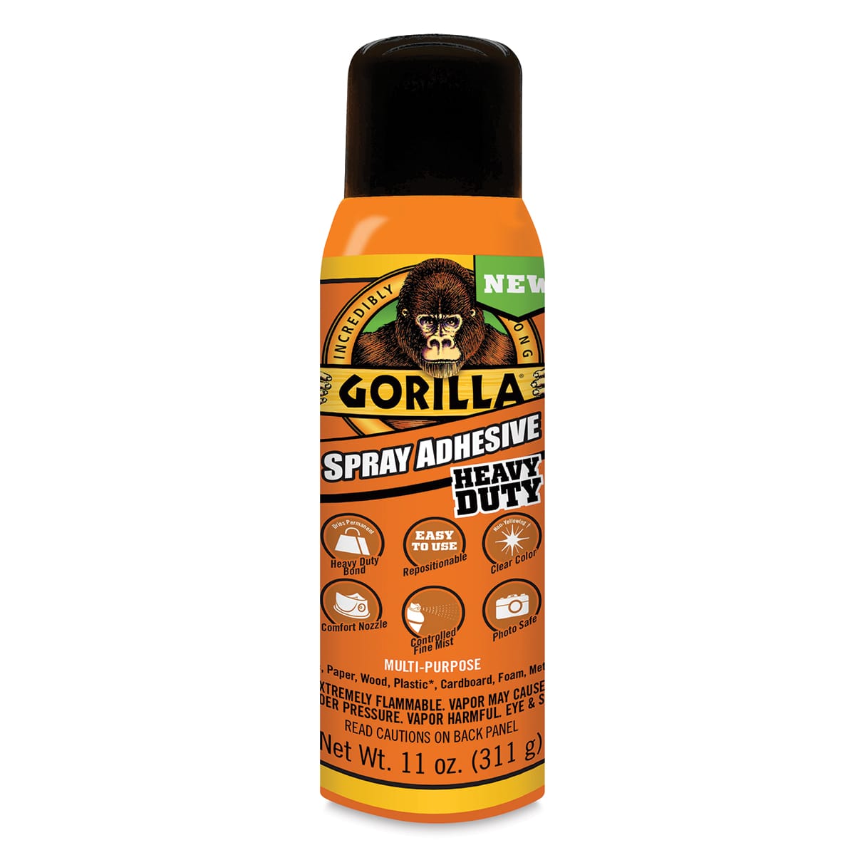 Gorilla Spray Adhesive - Front view of 11 oz can
