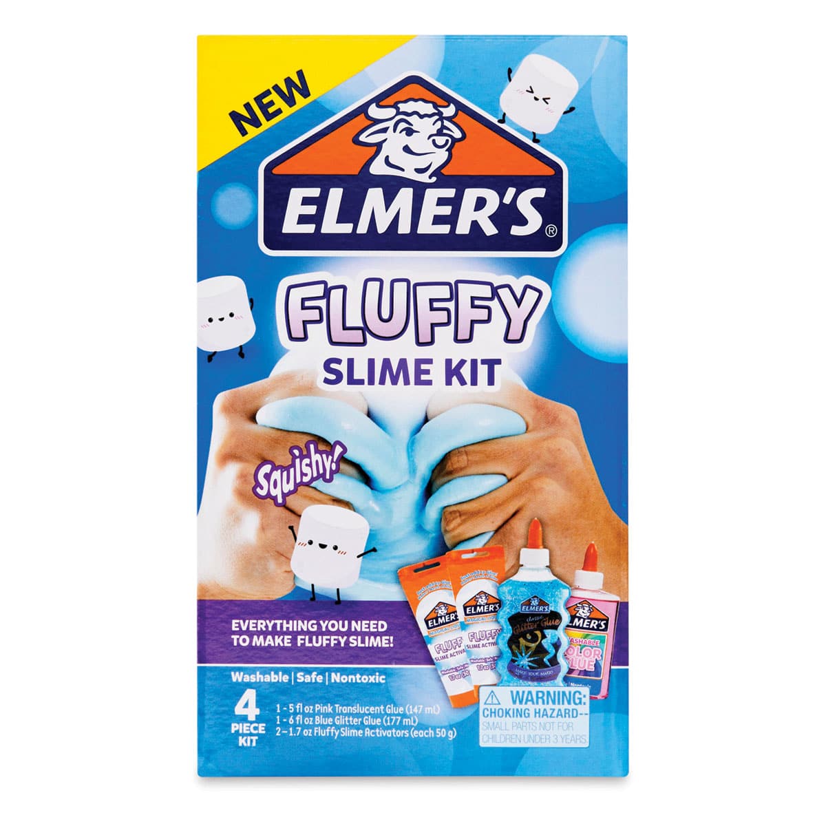 Elmer's Fluffy Slime Kit - Front of package