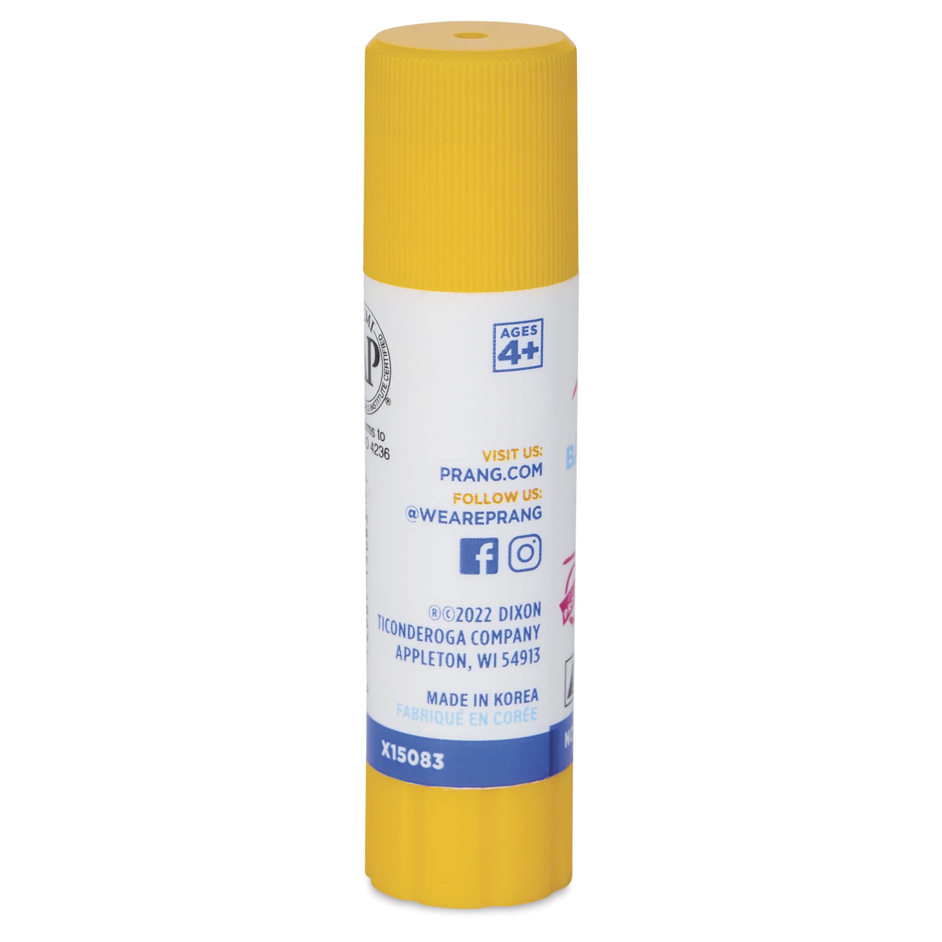 Prang Glue Stick - Clear, 0.28 oz - back