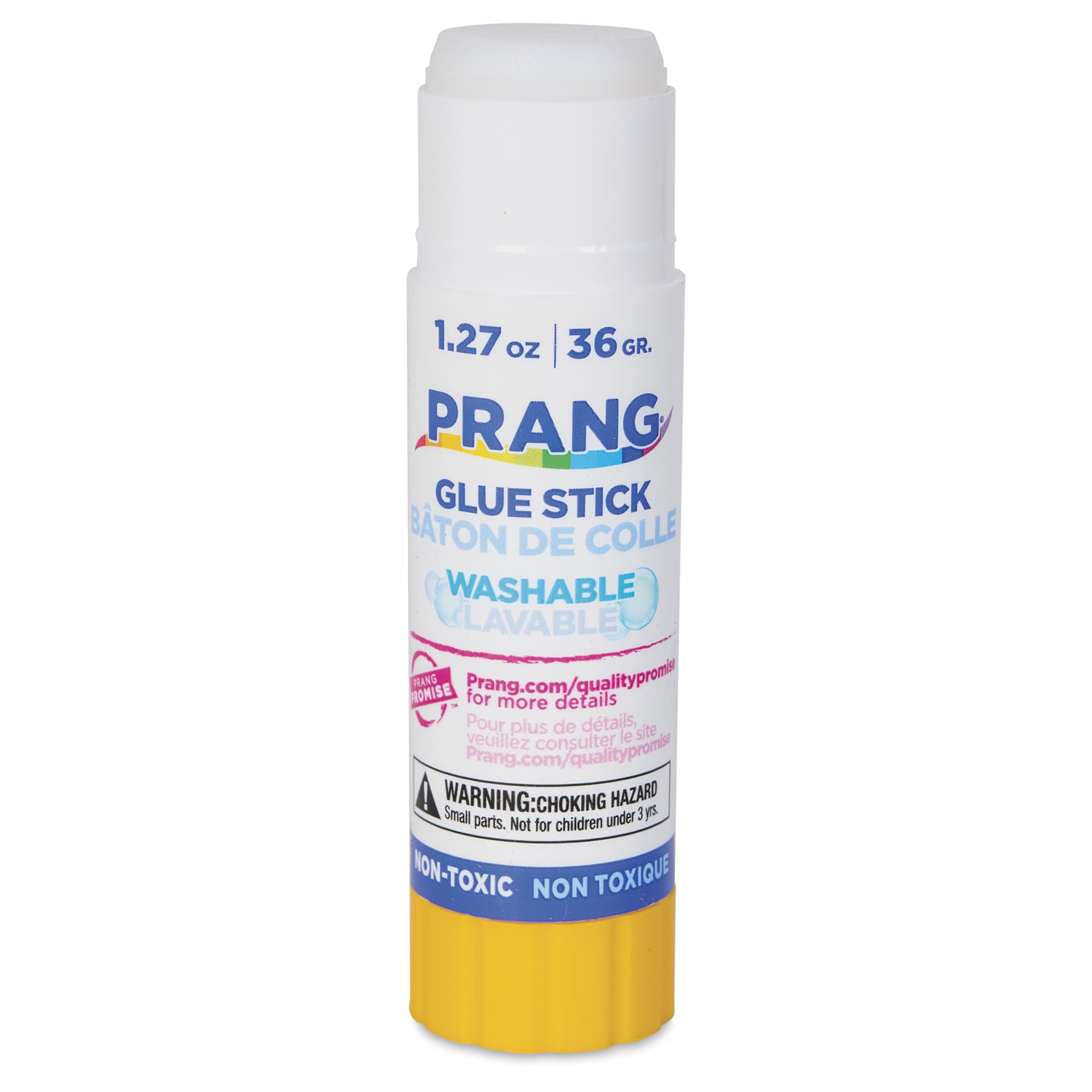 Prang Glue Stick - Clear, 1.27 oz - with cap removed