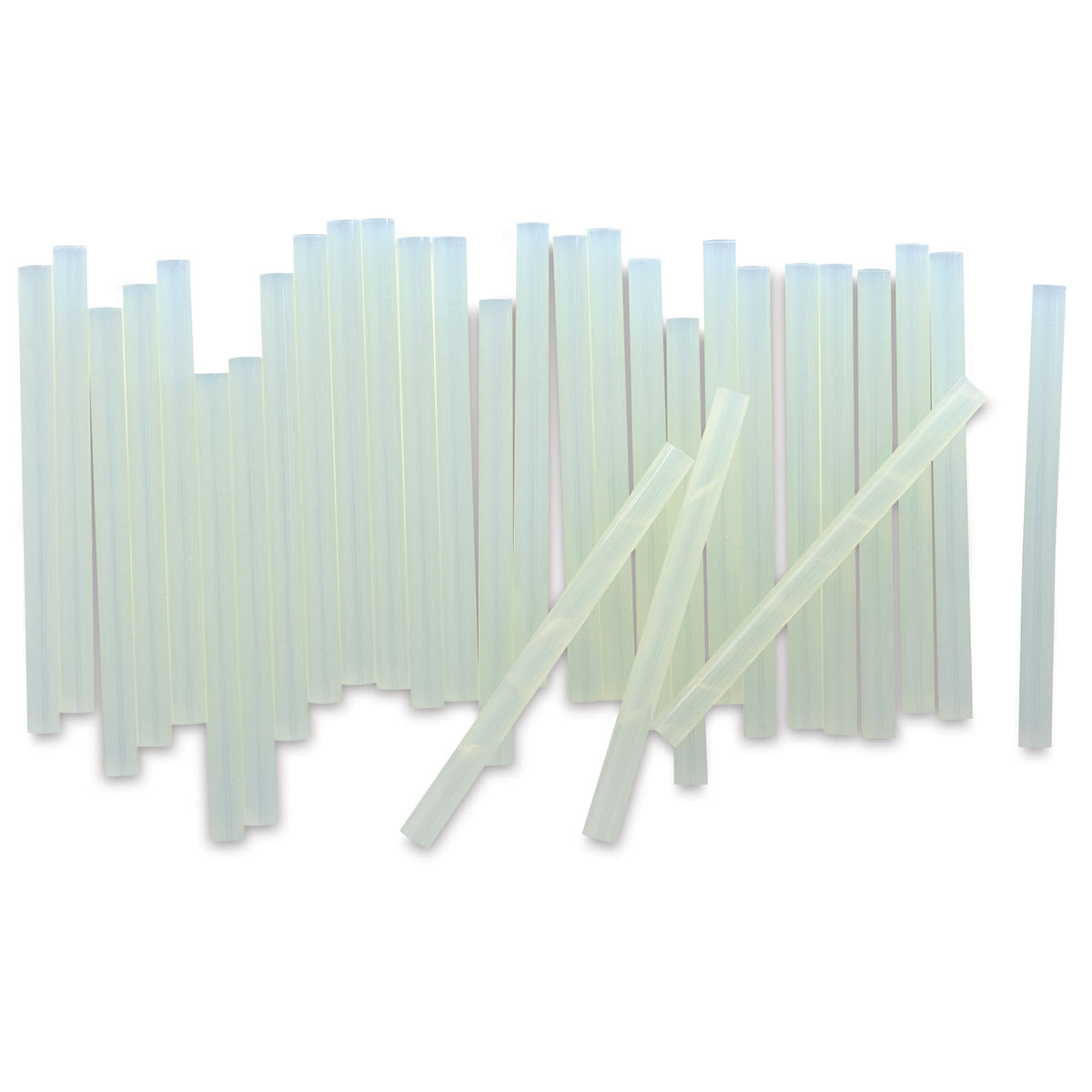 Westcott ProjectMate All Temp Mini Glue Sticks - 30 glue sticks shown upright

