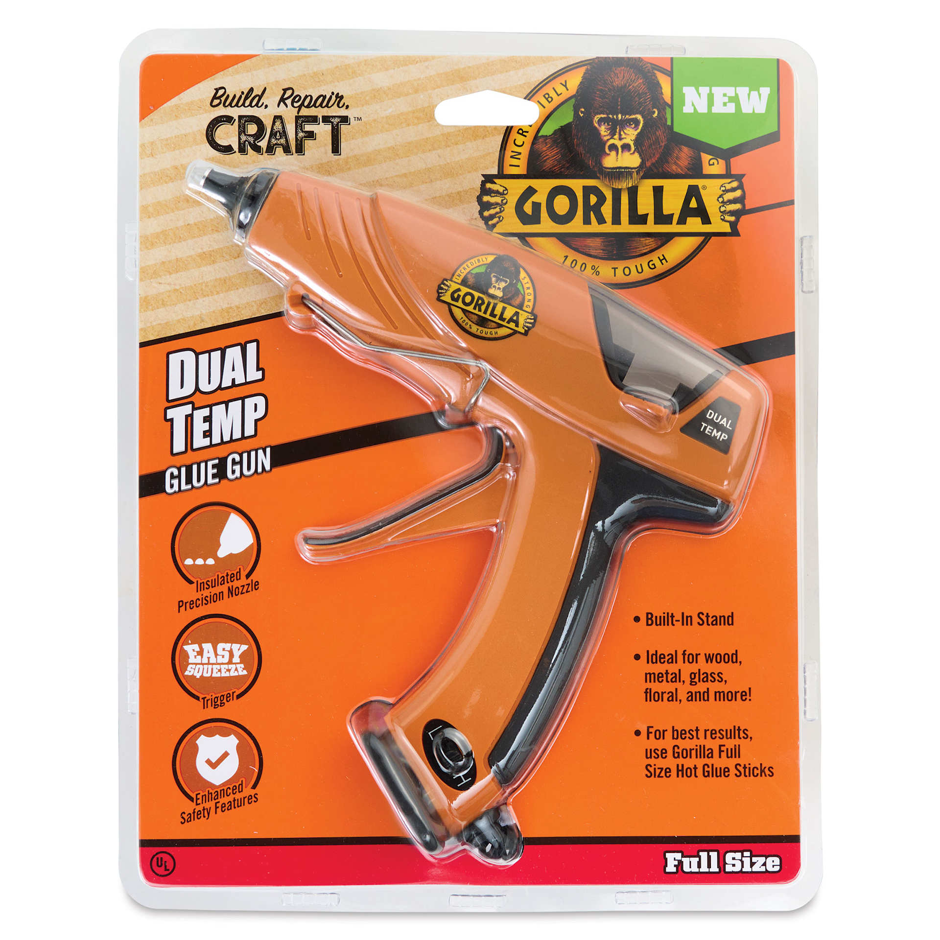 Gorilla Dual Temp Glue Gun - Full Size (In packaging)