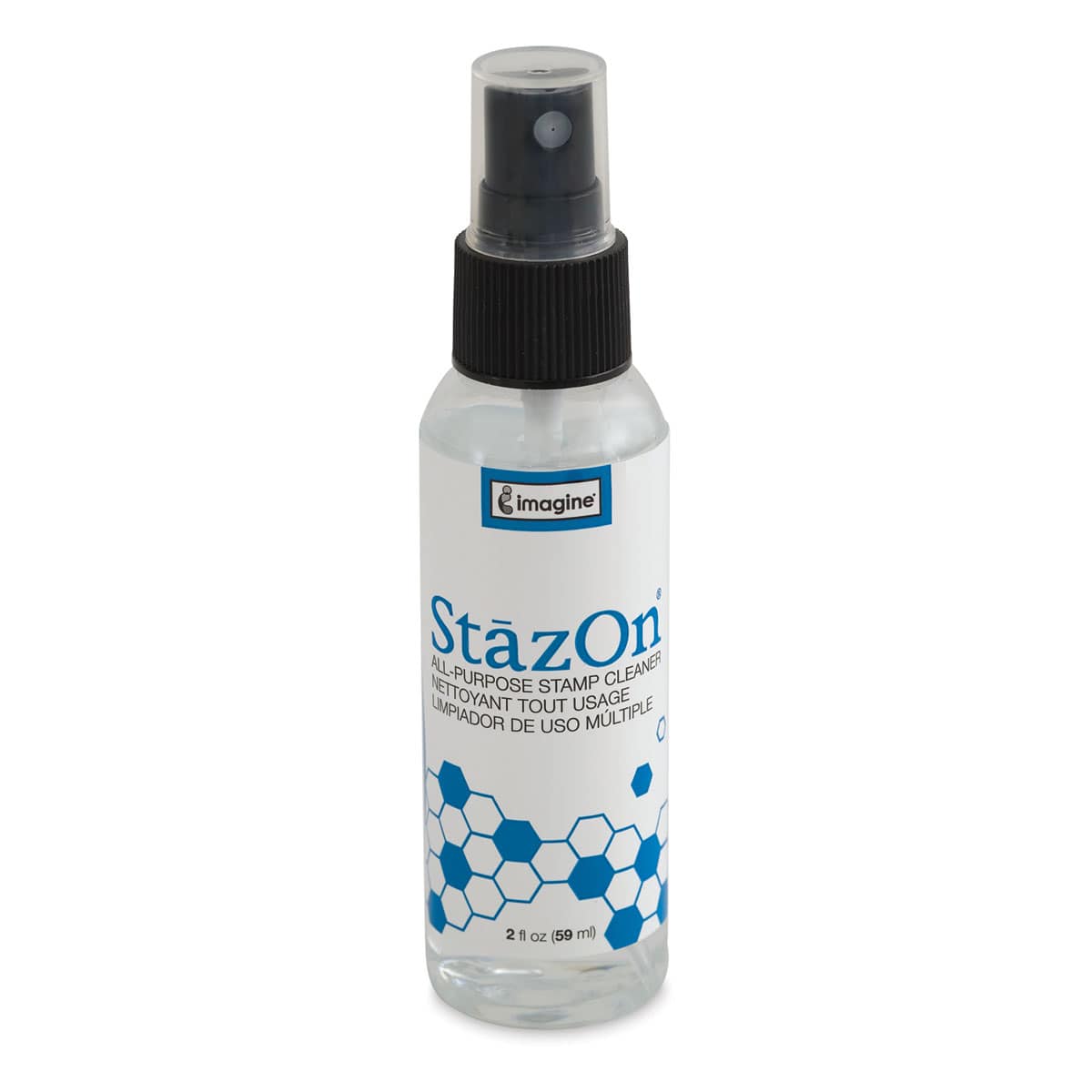 Tsukineko StazOn All-Purpose Stamp Cleaner - Front of 2 oz Bottle