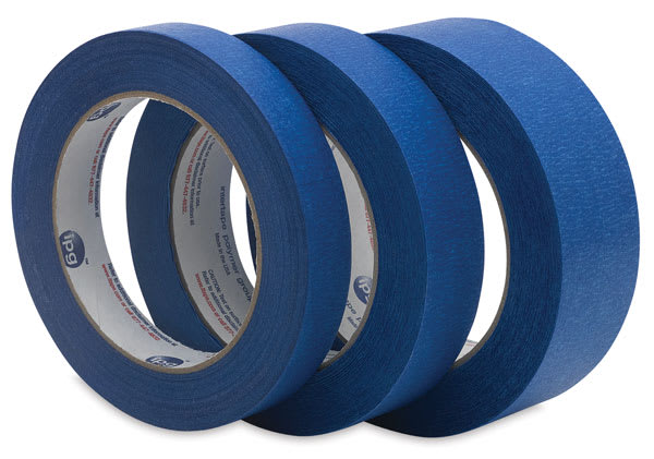 Intertape Painter's Masking Tape - three widths of rolls shown