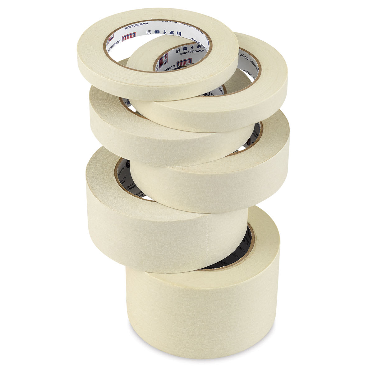 Intertape Masking Tape - Assorted Sizes, Stacked