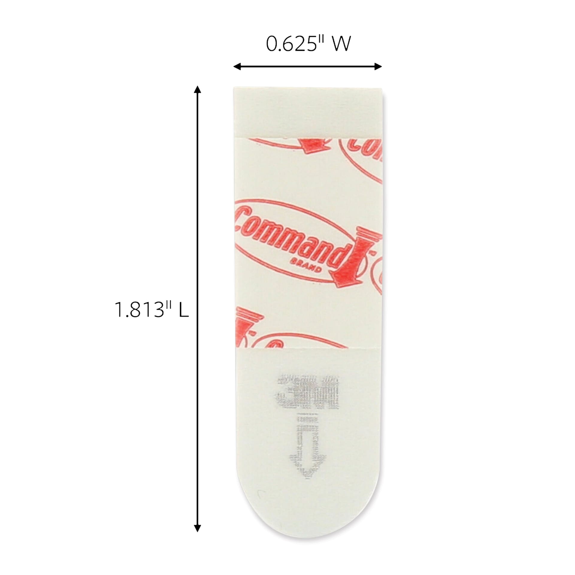 Command Adhesive Poster Strips - Pkg of 60, strip dimensions