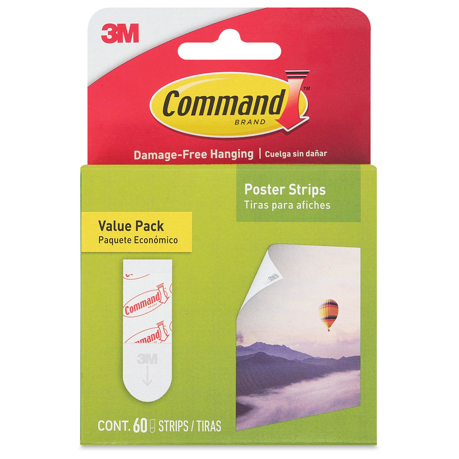 Command Adhesive Poster Strips - Pkg of 60, packaging