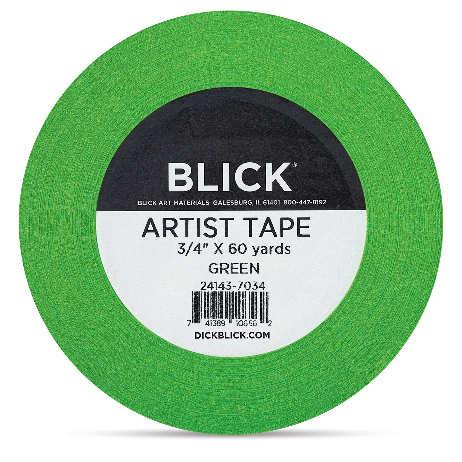 Blick Artist Tape - Green, 3/4" x 60 yds, front