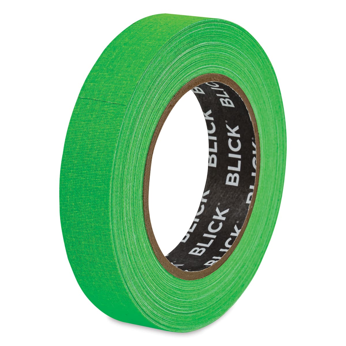 Blick Gaffers Tape - 1" x 30 yds, Fluorescent Green (Back of roll)