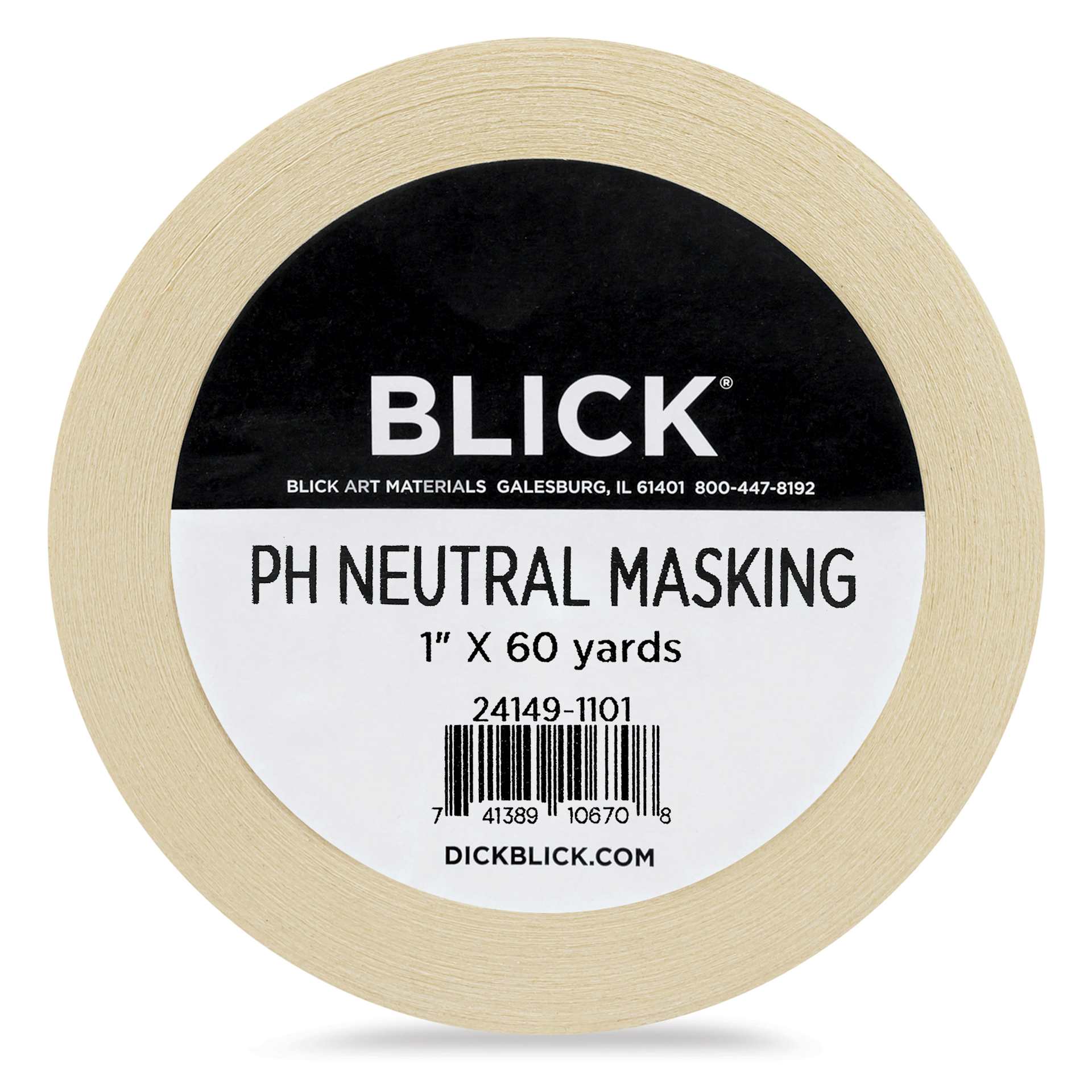 Blick pH Neutral Masking Tape - Natural, 1" x 60 yds - front
