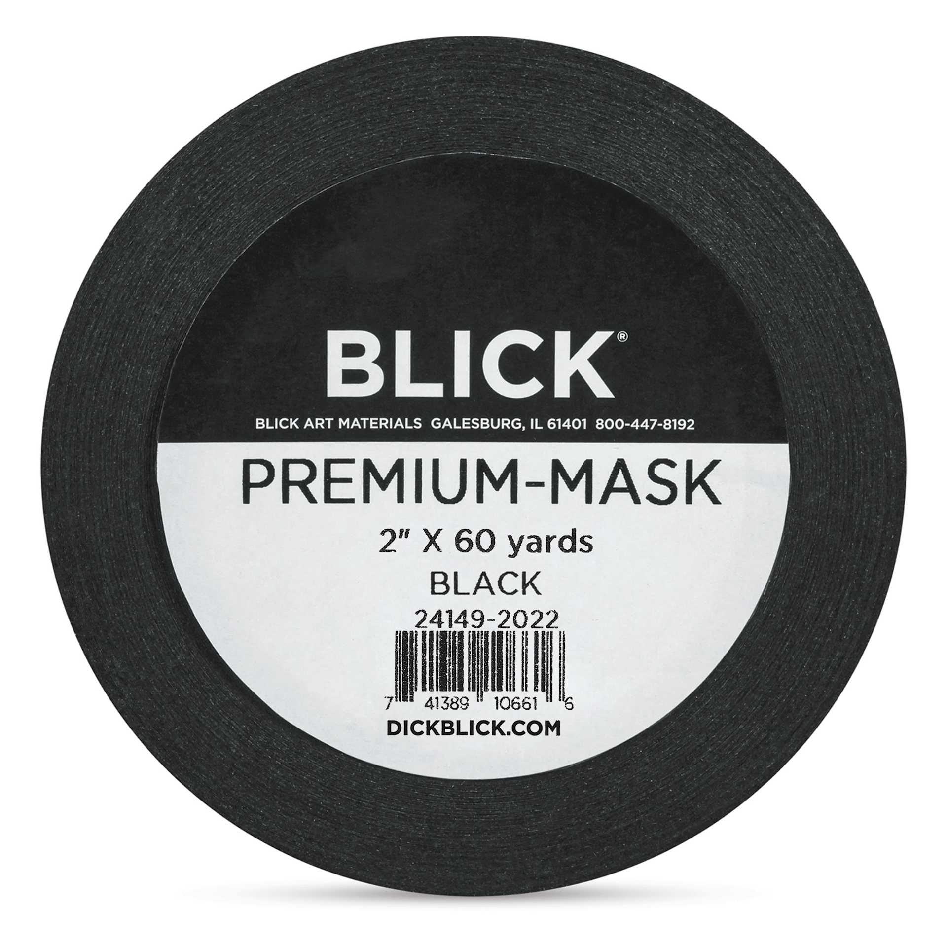 Blick Premium Masking Tape - Black, 2" x 60 yds - front