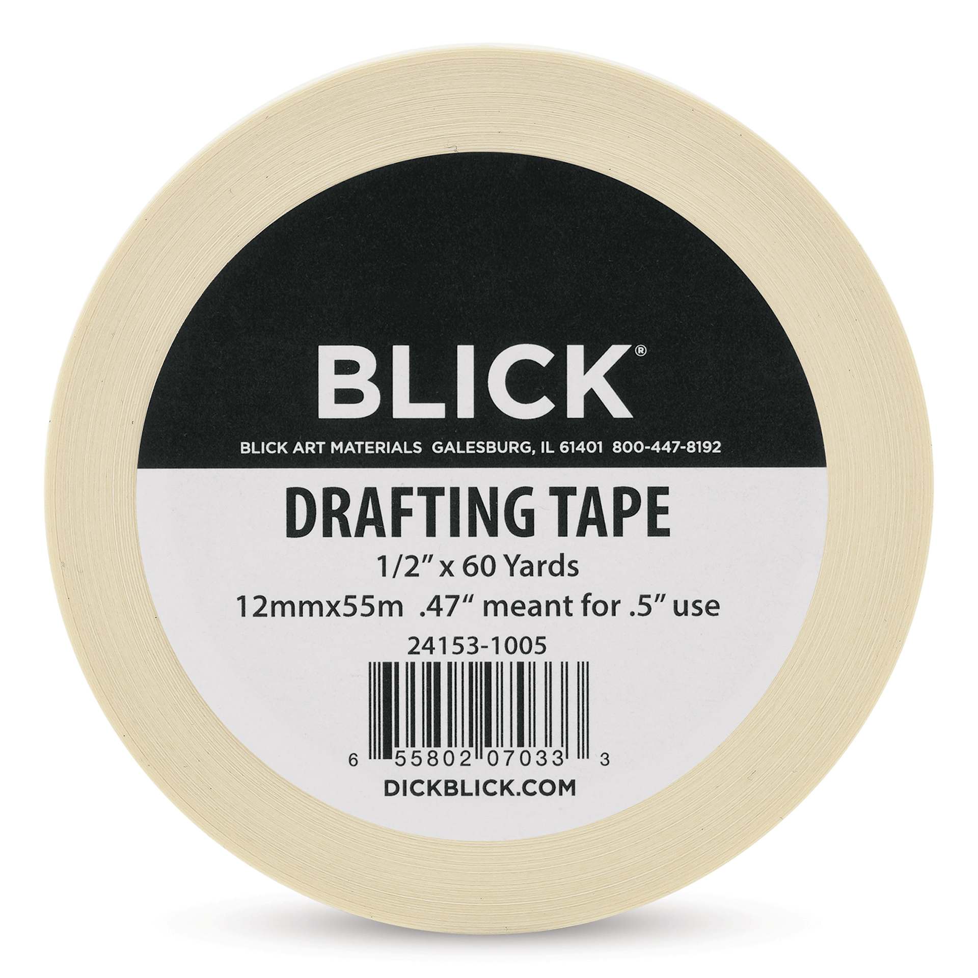 Blick Drafting Tape - 1/2" x 60 yds (Front of roll)