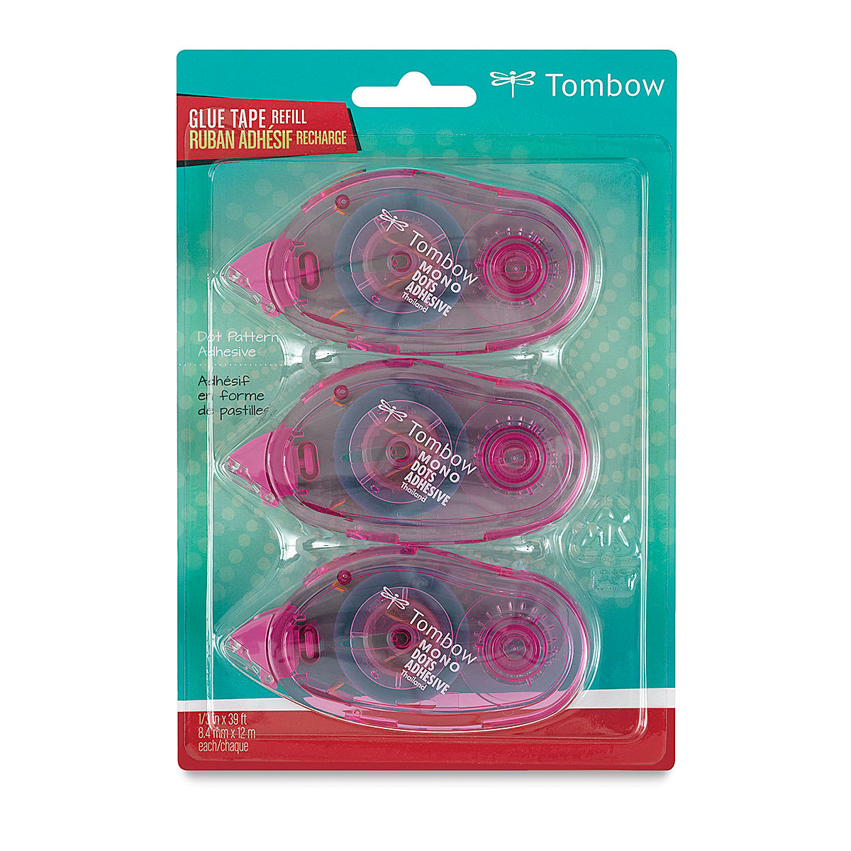 Tombow Mono Adhesive - Dot Refill, Pkg of 3