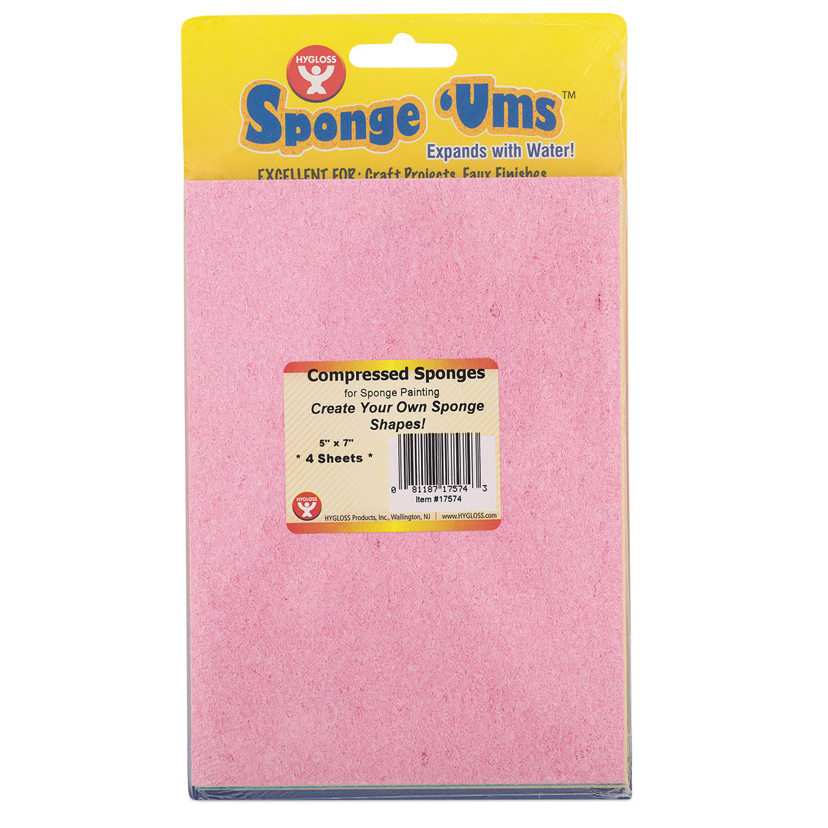 Hygloss Sponge Ums - Front of package
