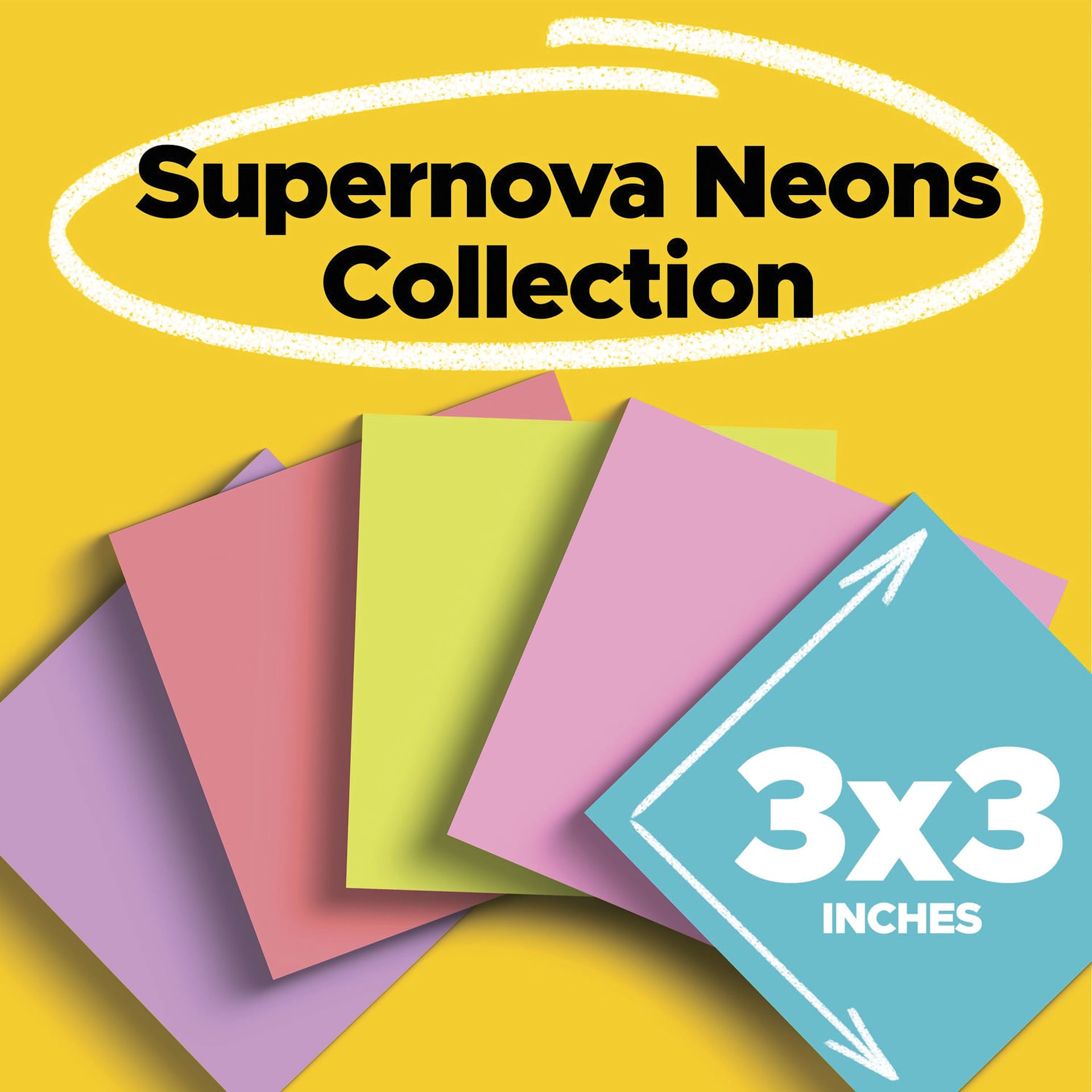 Supernova Neons Collection, 3" x 3"