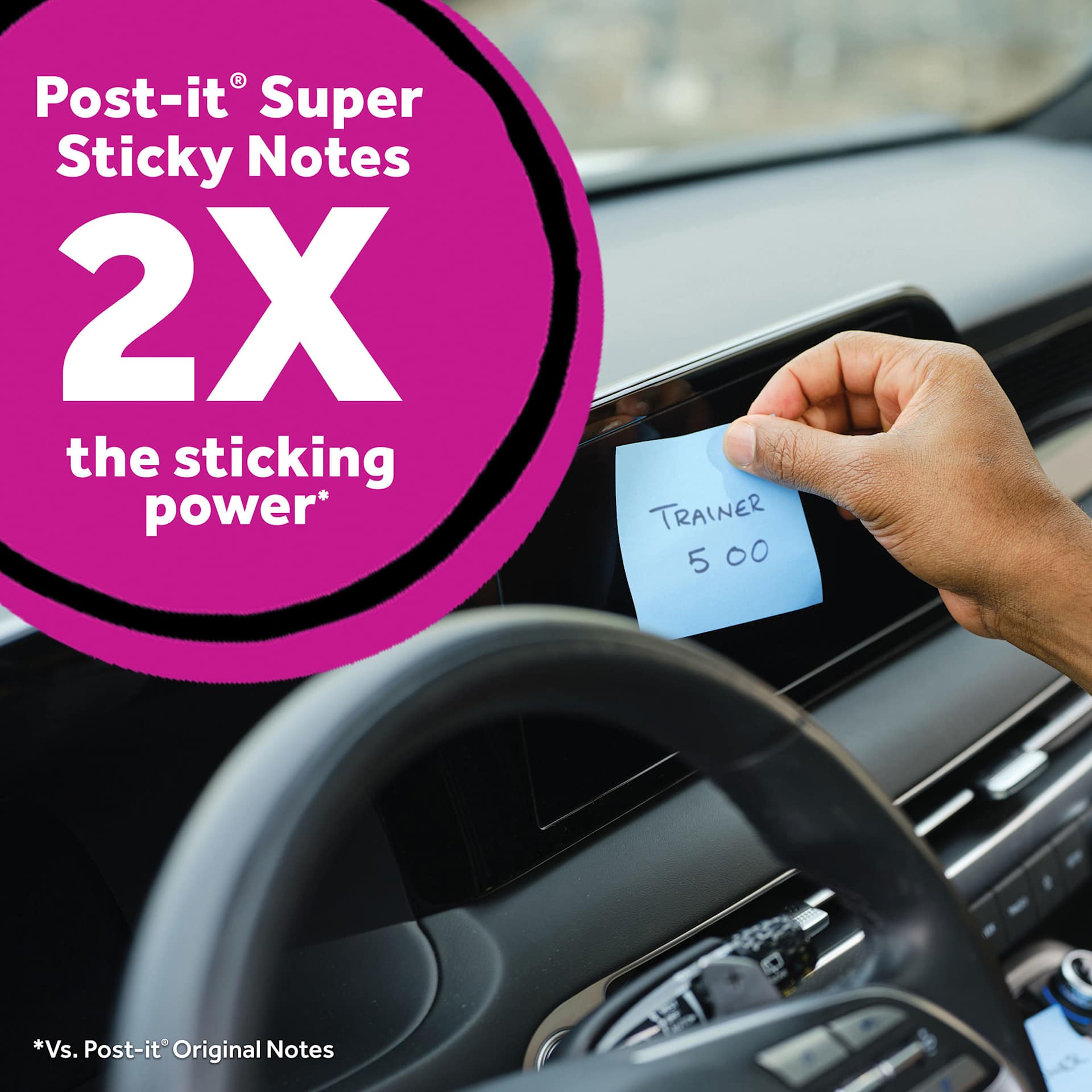 Post-it Super-Sticky Notes 2x the sticking power