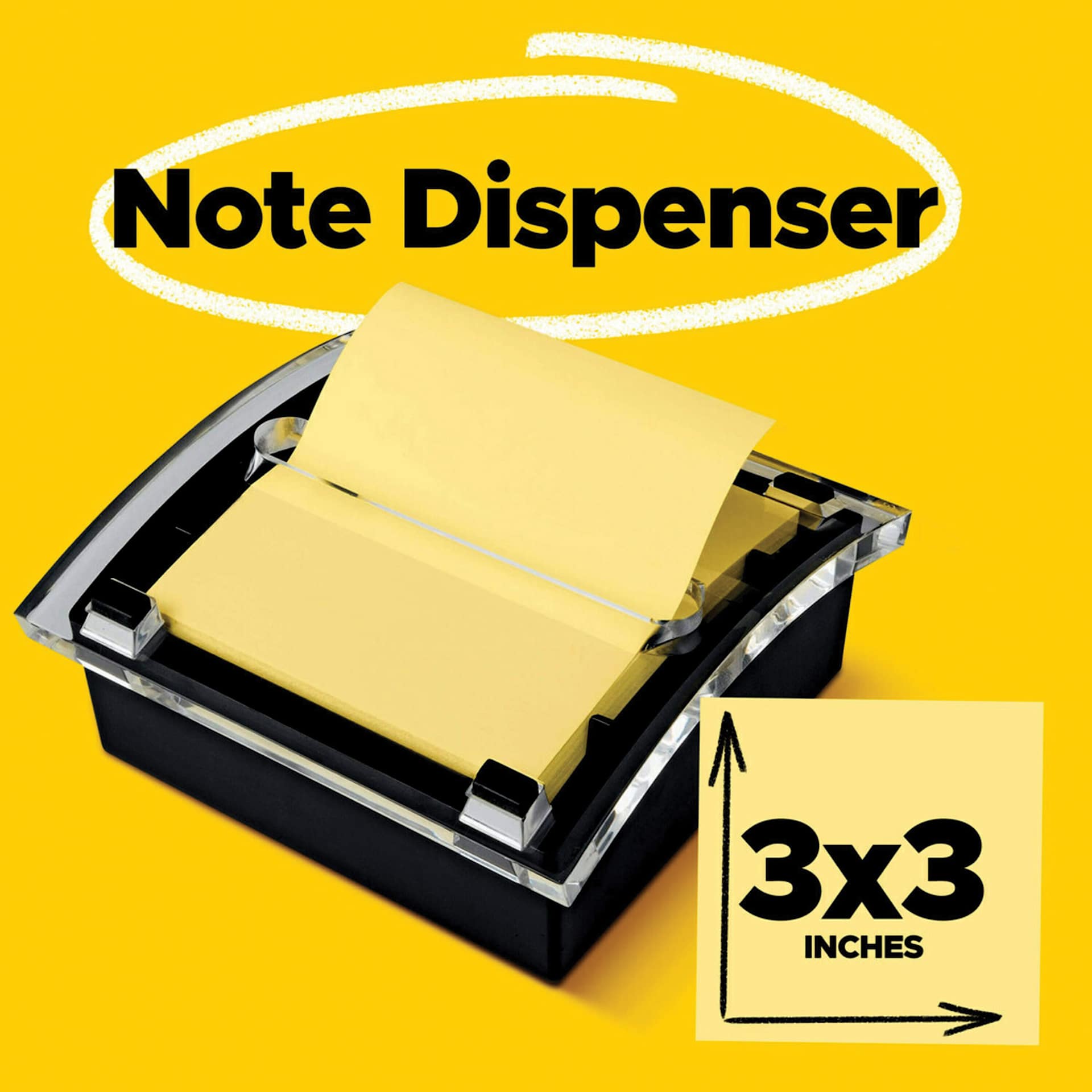 Note Dispenser, 3" x 3"
