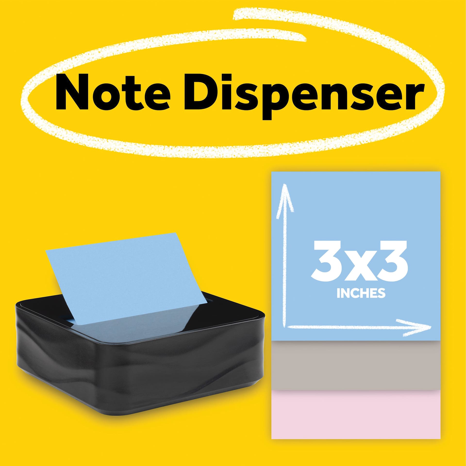 Note Dispenser, 3" x 3"