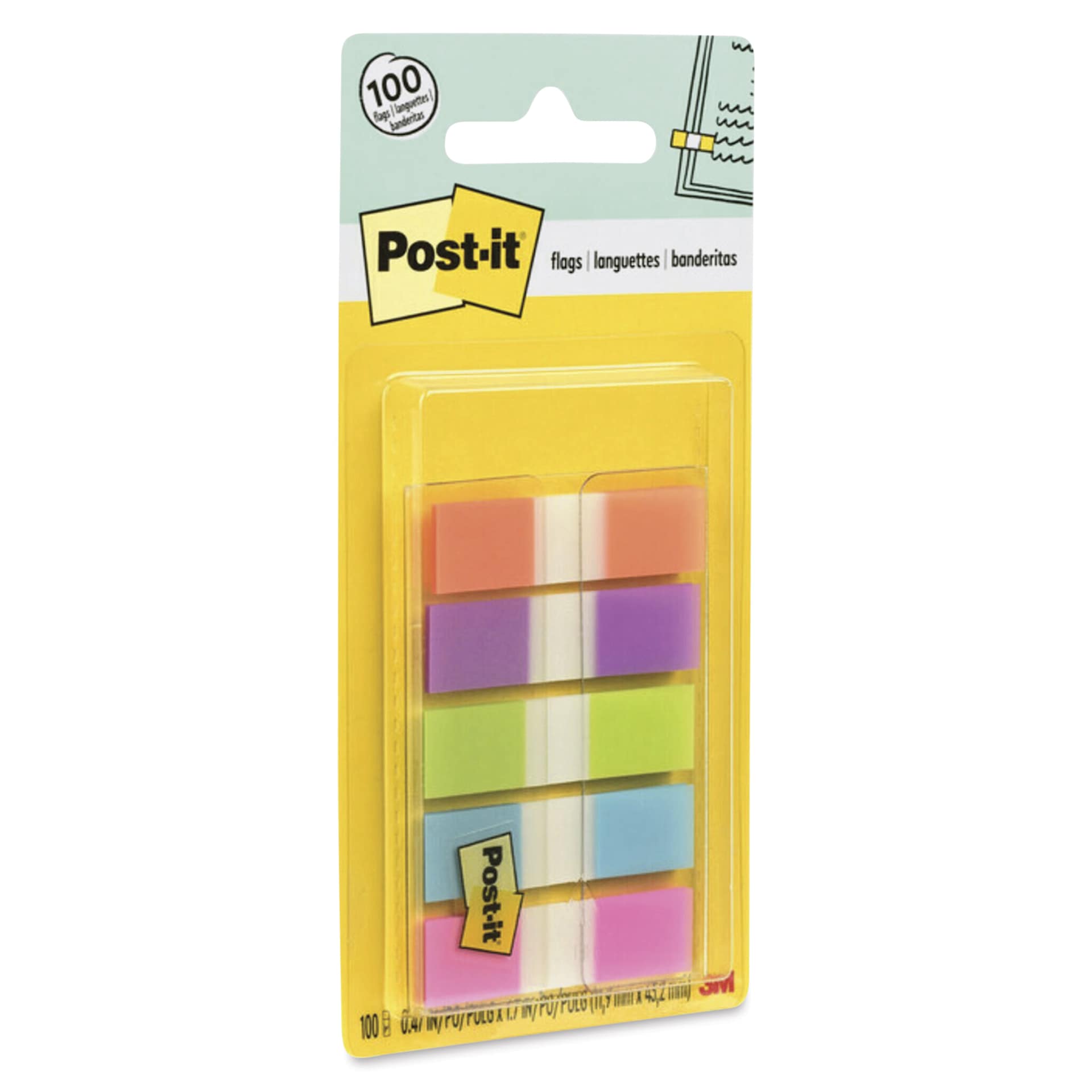 Post-it Flags - Bright Colors, Pkg of 100
