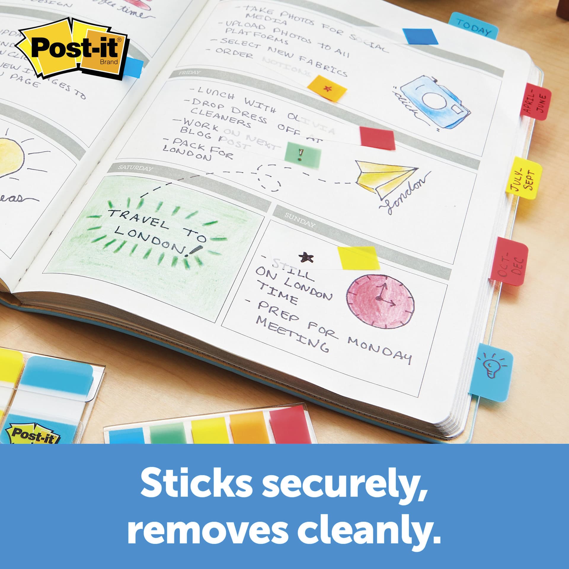 Sticks securely, removes cleanly.