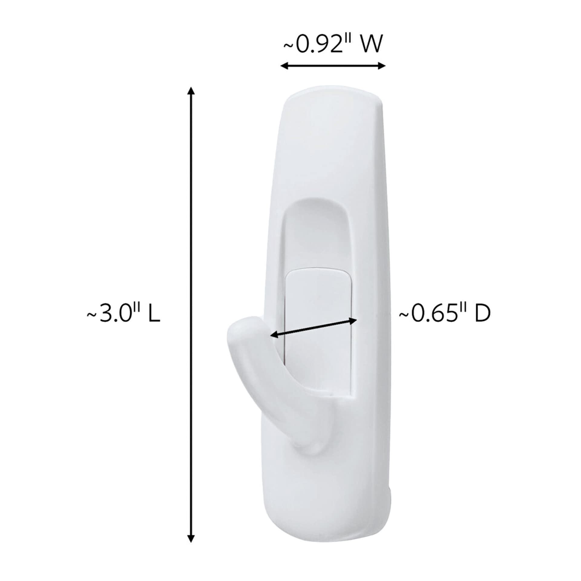 Command Damage Free Medium Utility Hooks - with dimensions