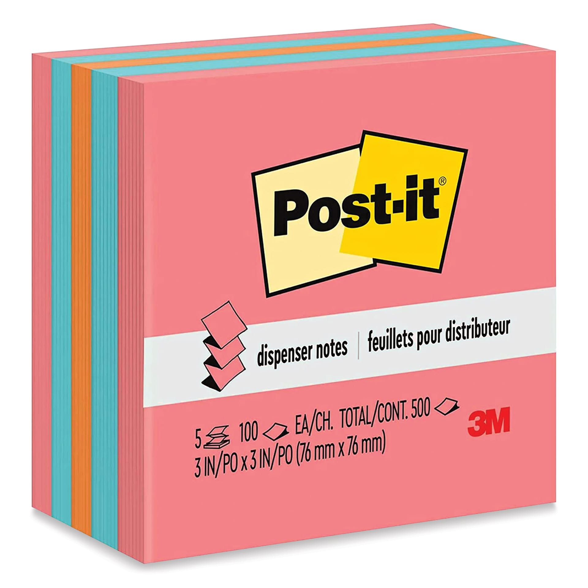 Post-it Pop-Up Notes - Neon Colors, Pkg of 5
