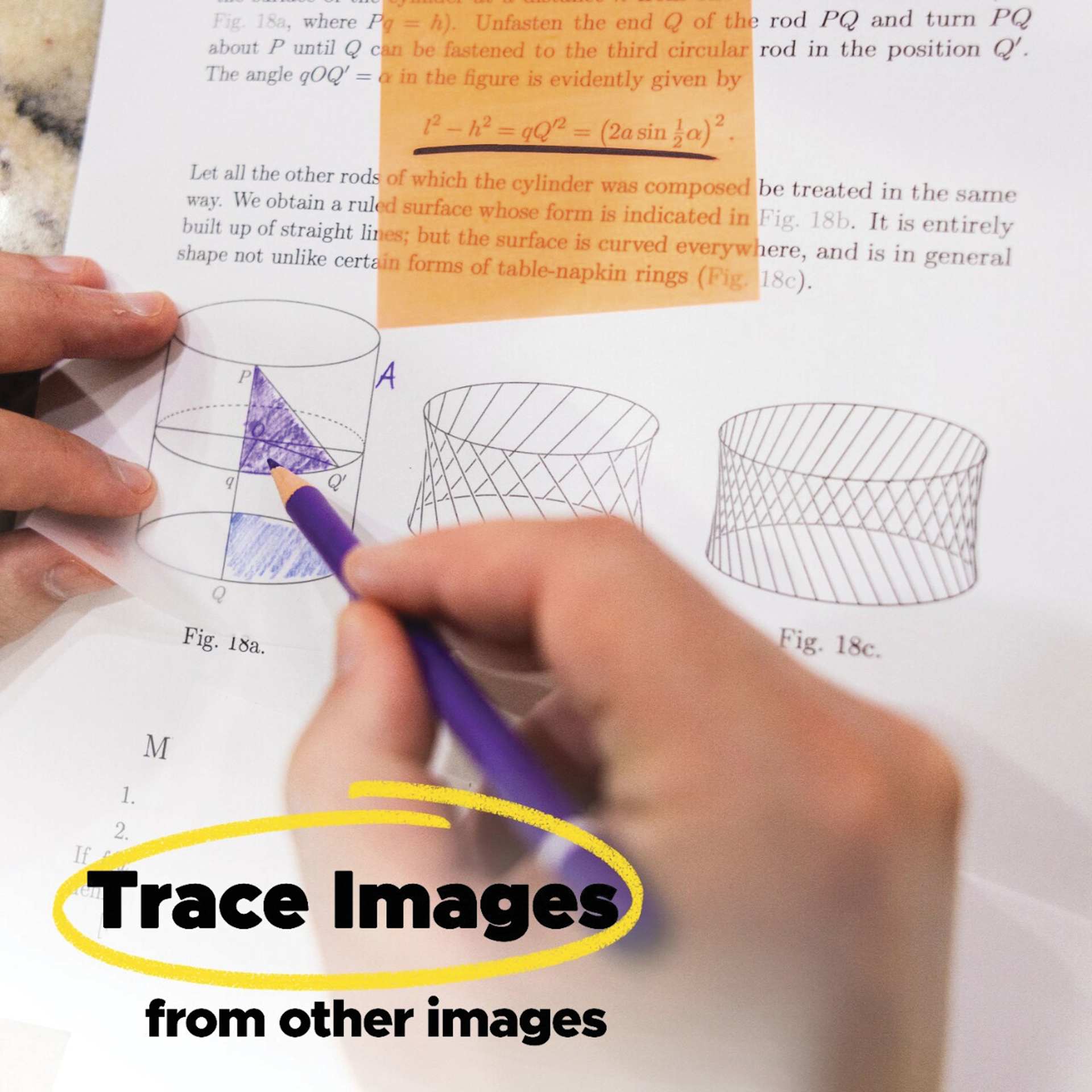 Trace images from other images