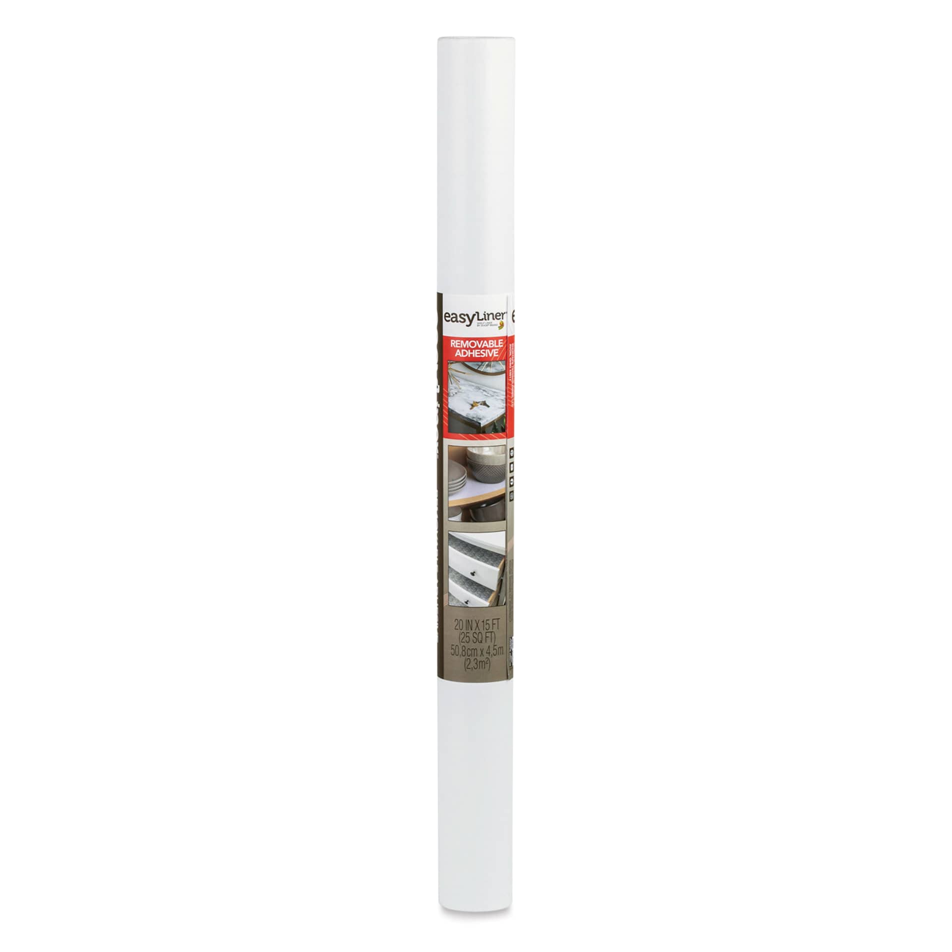 Duck EasyLiner Adhesive Laminate - White, 20" x 15 ft