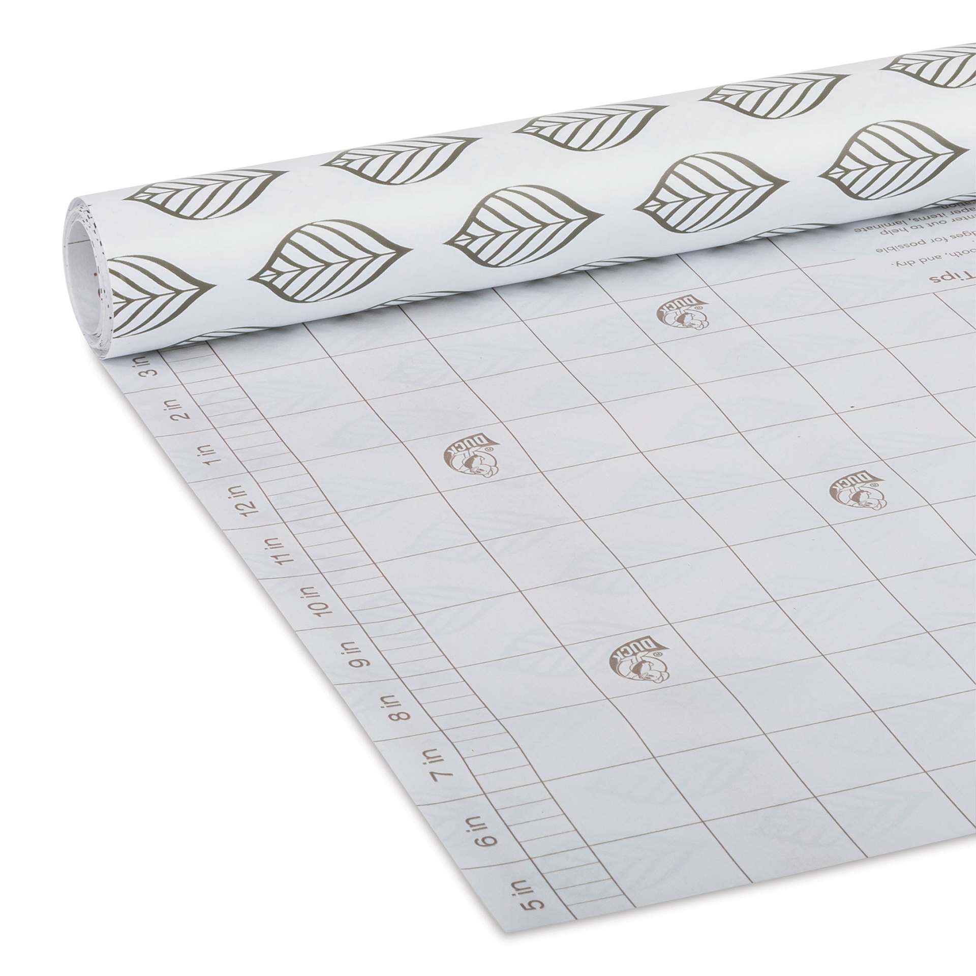 Duck EasyLiner Adhesive Laminate - Grey Pin Feather, 20" x 15 ft (Close-up of grid)