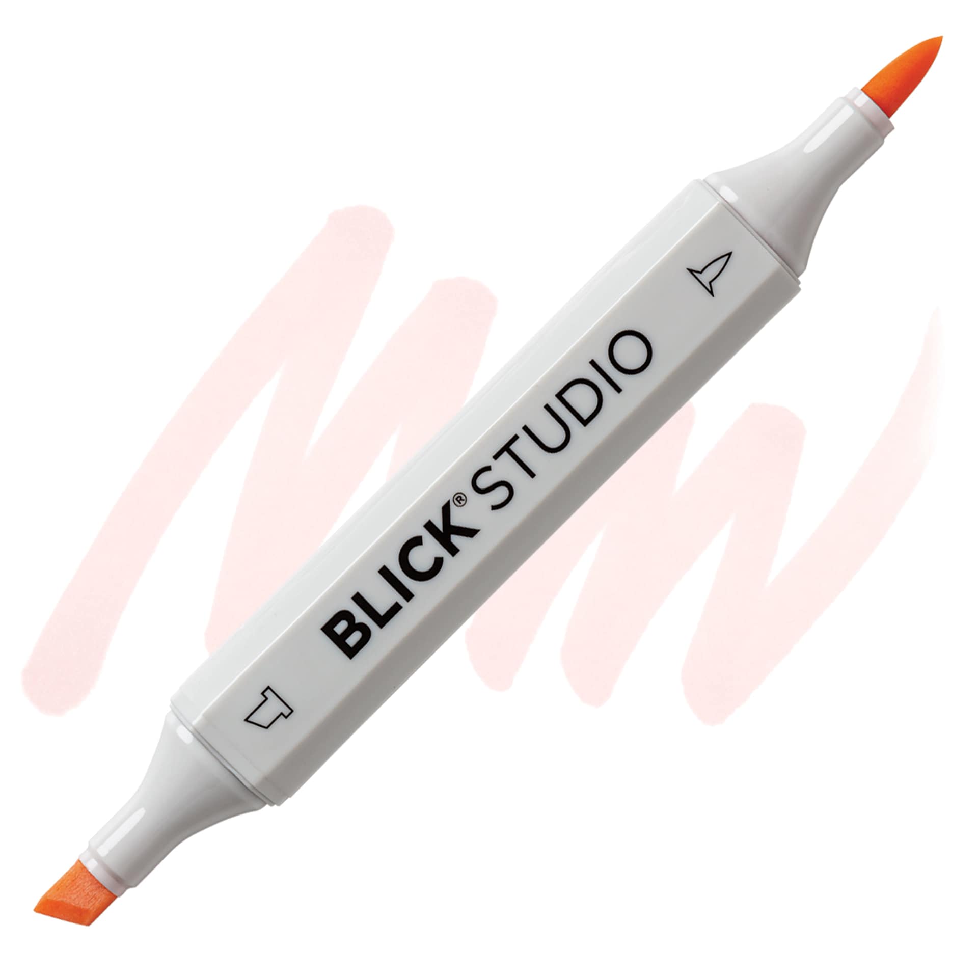 Blick Studio Brush Marker - White Gardenia marker and swatch