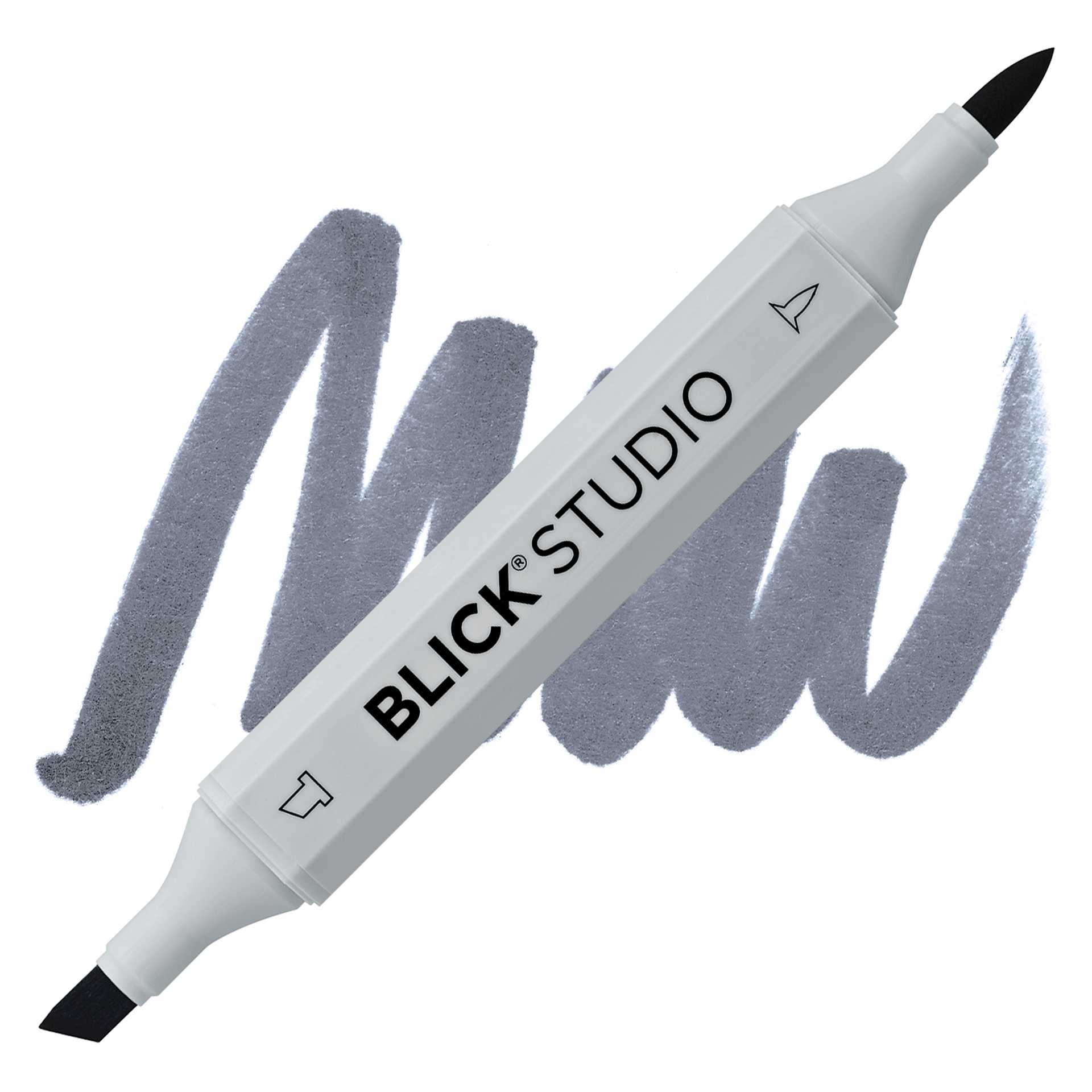 Blick Studio Brush Marker - Cool Gray 80% marker and swatch