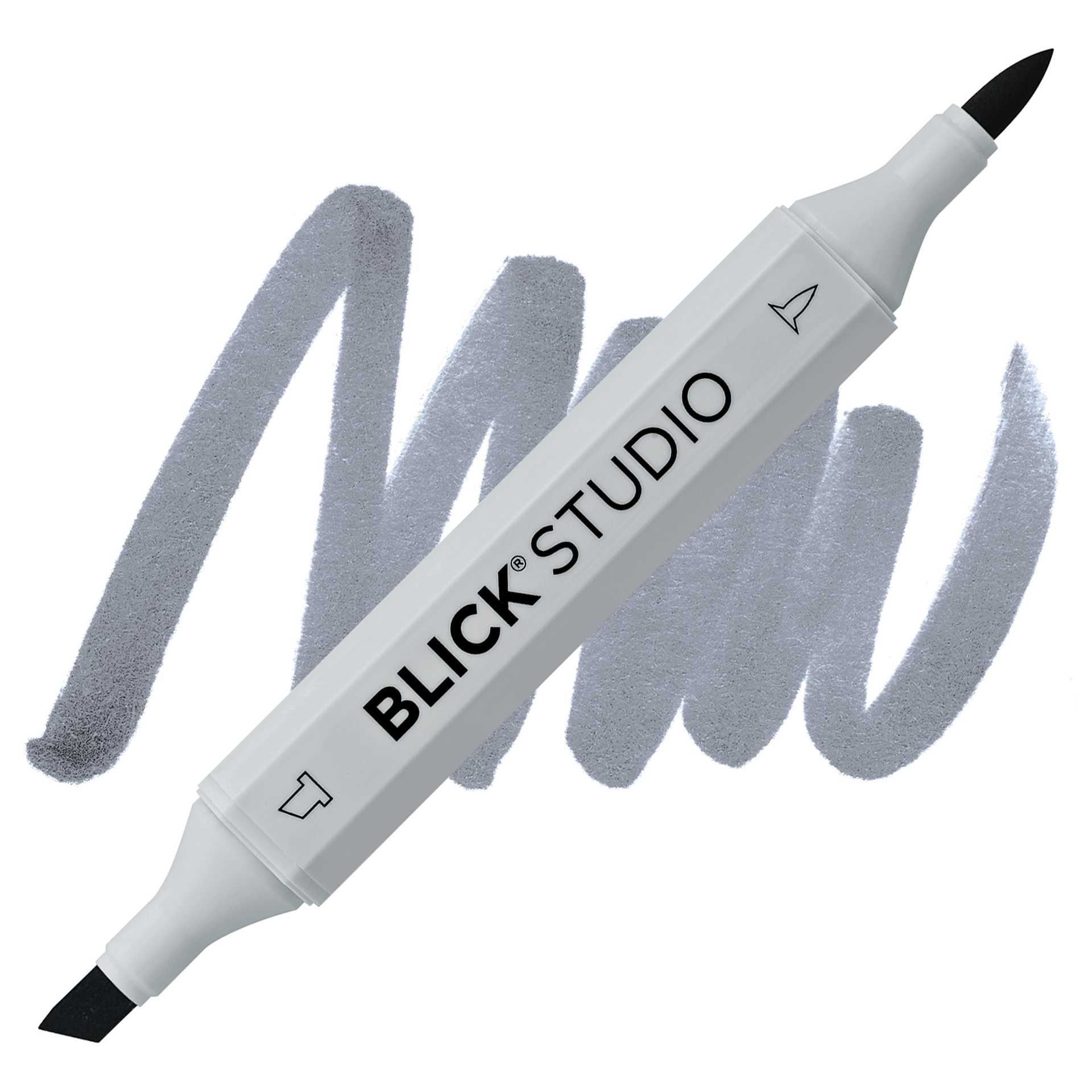 Blick Studio Brush Marker - Cool Gray 70% marker and swatch