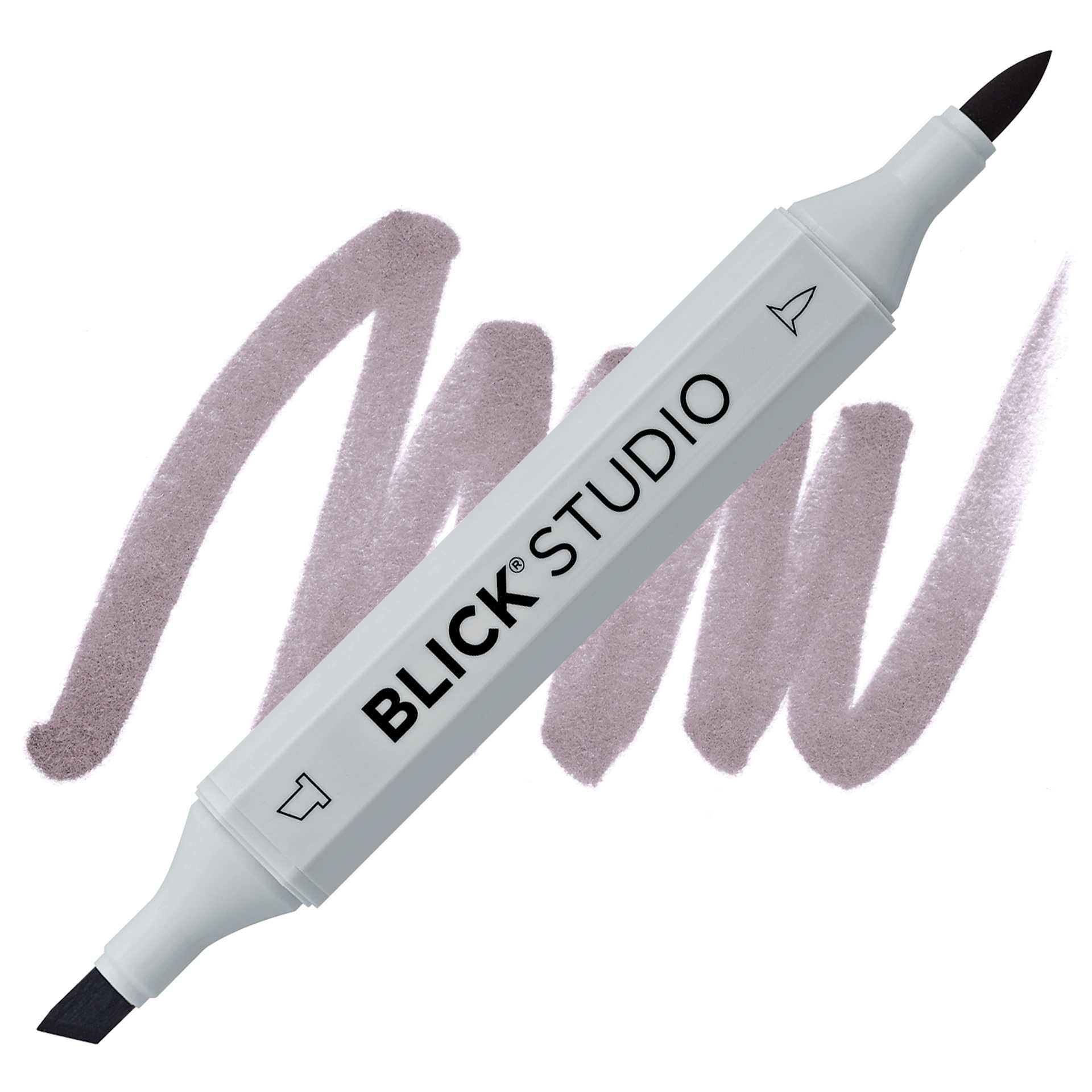 Blick Studio Brush Marker - Warm Gray 60% marker and swatch