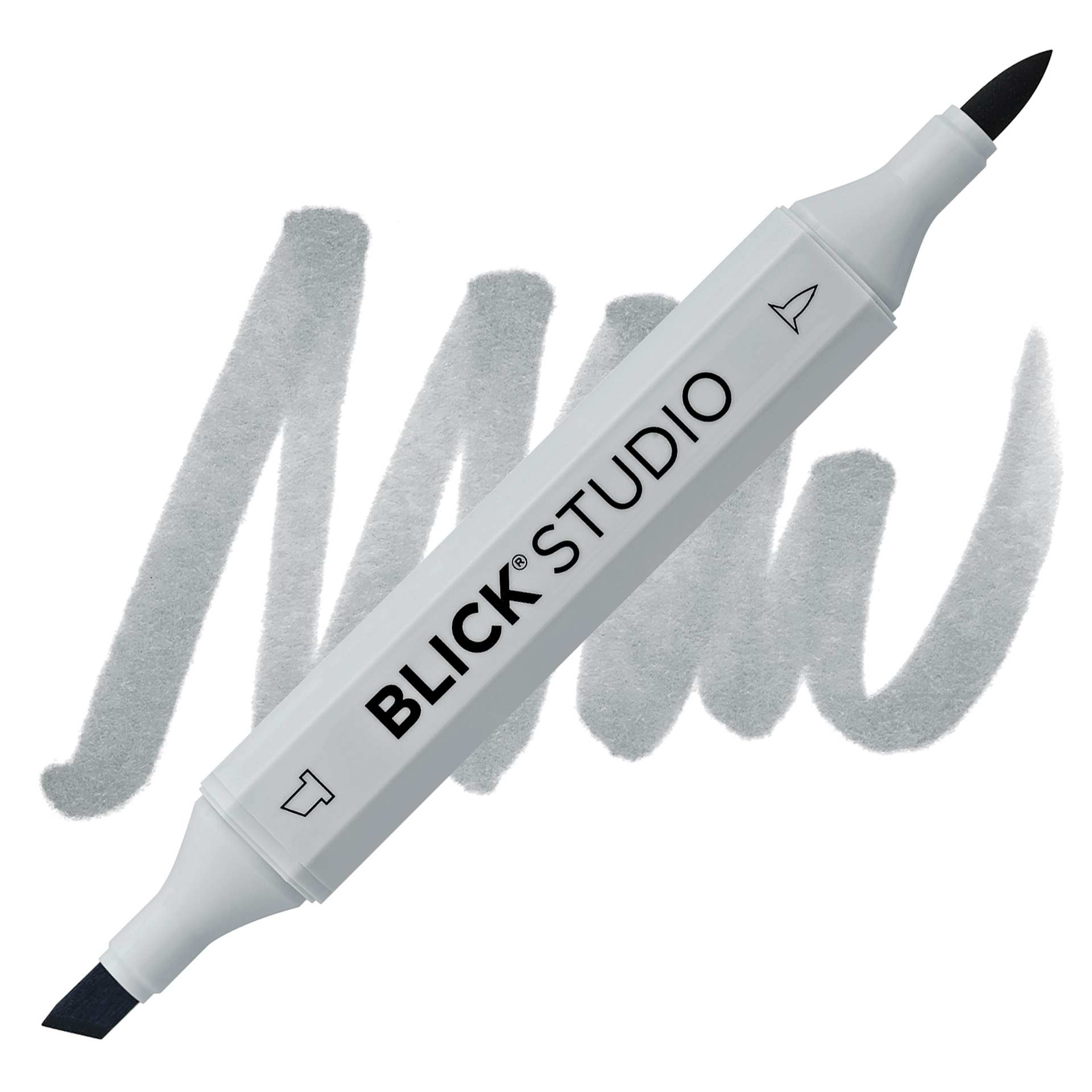 Blick Studio Brush Marker - Basic Gray 2 marker and swatch