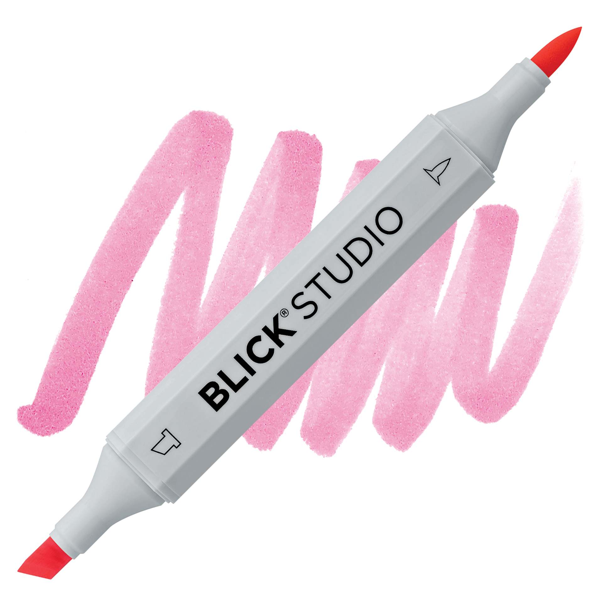 Blick Studio Brush Marker - Pink marker and swatch