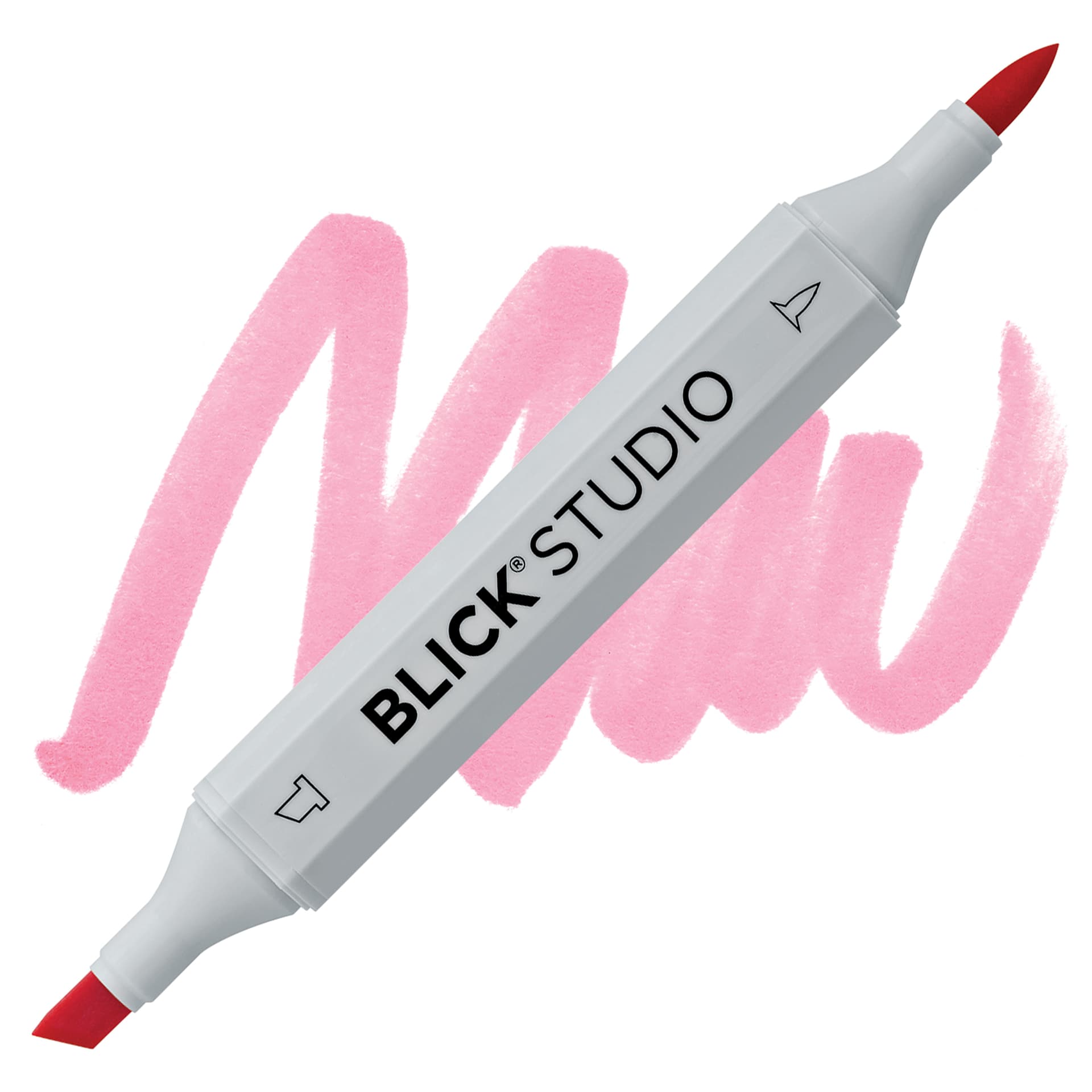 Blick Studio Brush Marker - Coral Pink marker and swatch