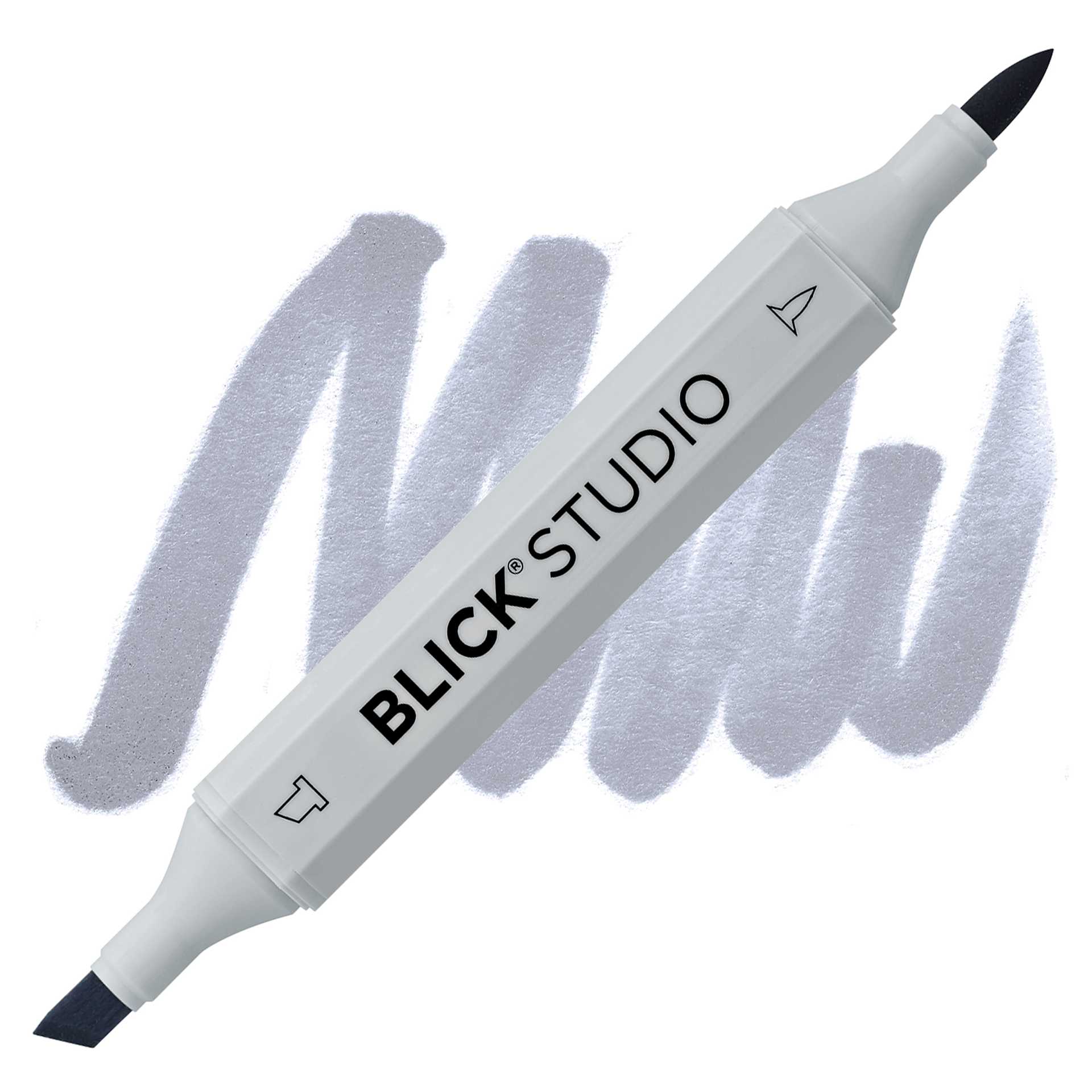 Blick Studio Brush Marker - Cool Gray 50% marker and swatch