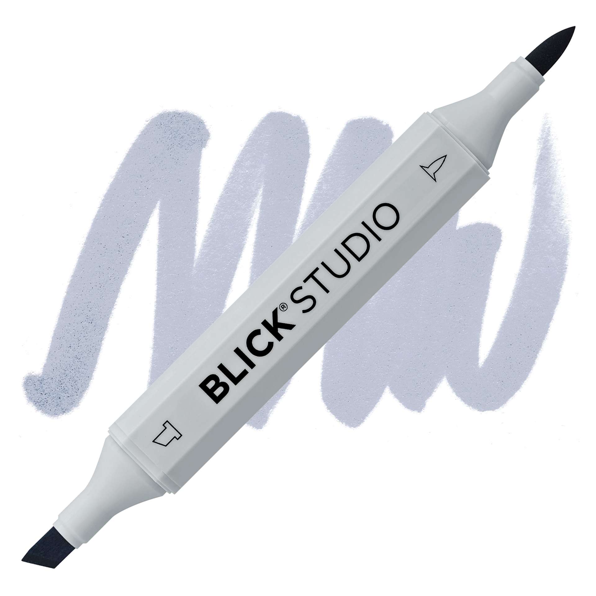Blick Studio Brush Marker - Steel Blue marker and swatch