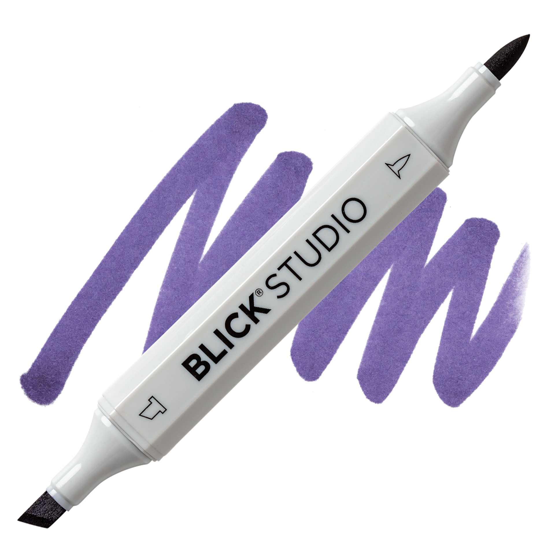 Blick Studio Brush Marker - Eggplant marker and swatch