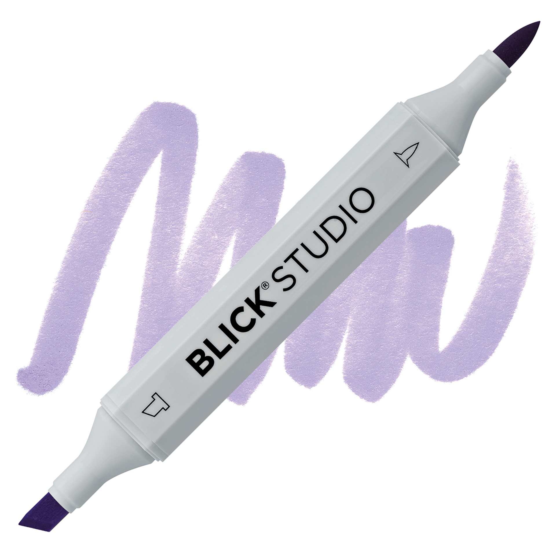 Blick Studio Brush Marker - Lilac marker and swatch